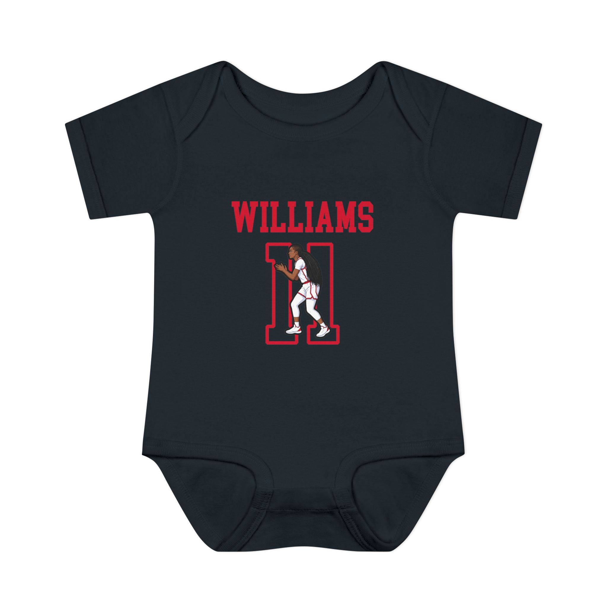 Baby Onesie — character_shirsey in Black
