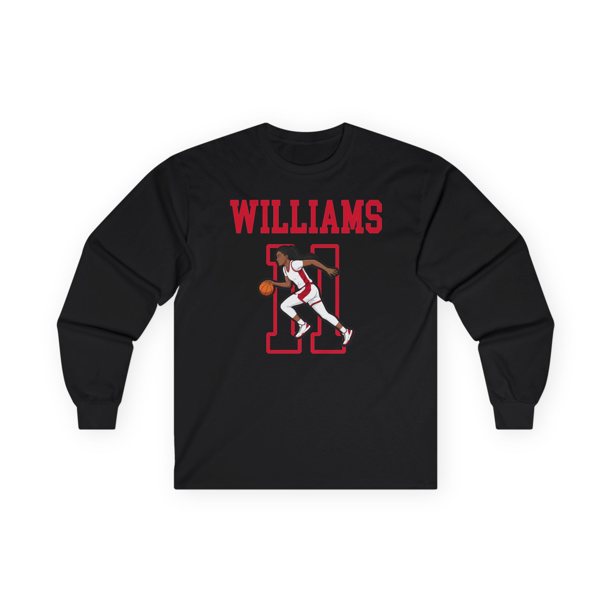 Long Sleeve Tee — character_shirsey in Black
