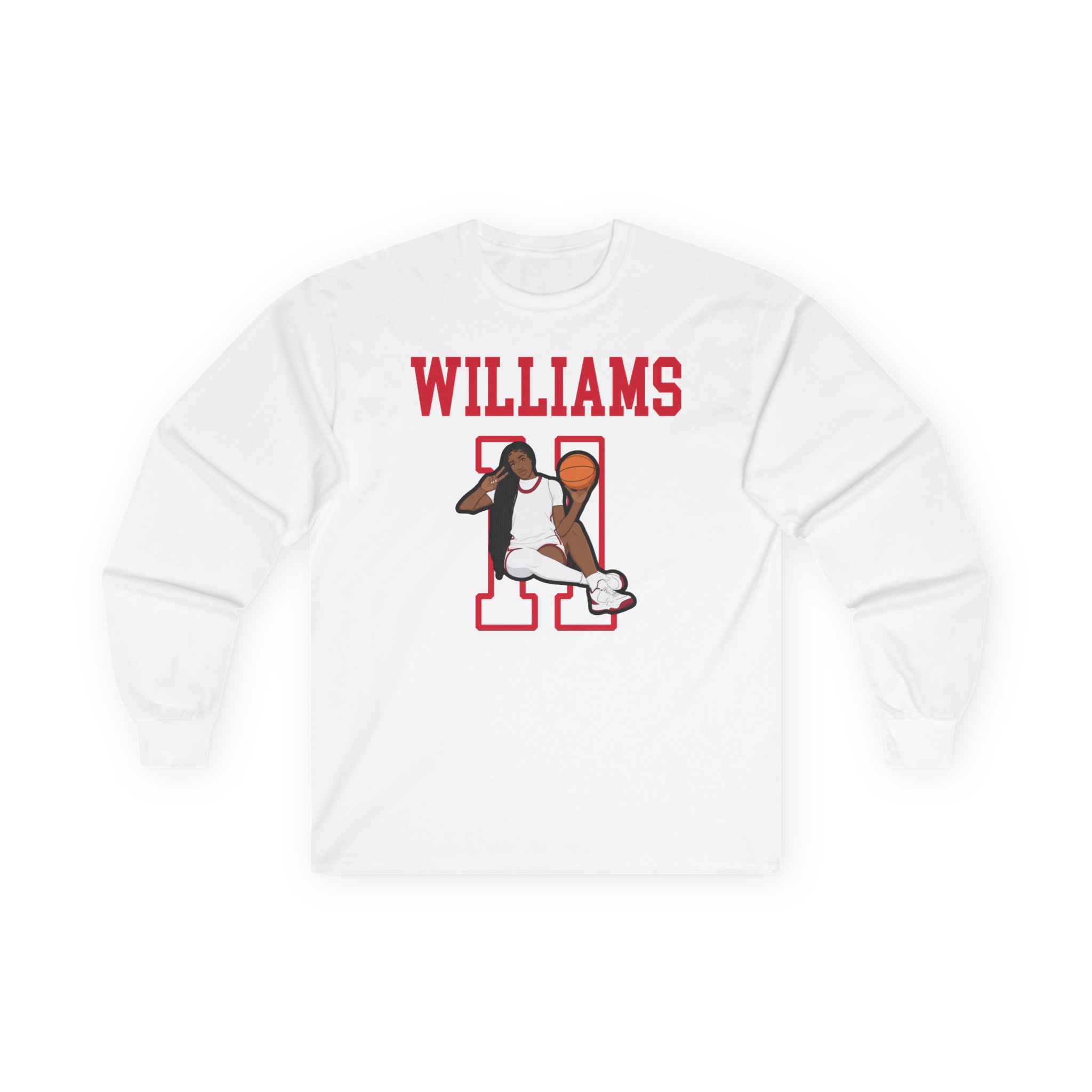 Long Sleeve Tee — character_shirsey in White