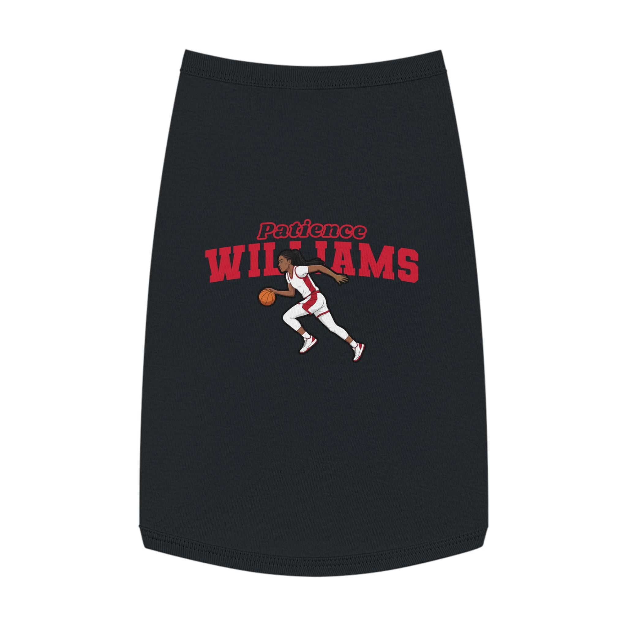 Pet Tank Top — character_name_arch in Black