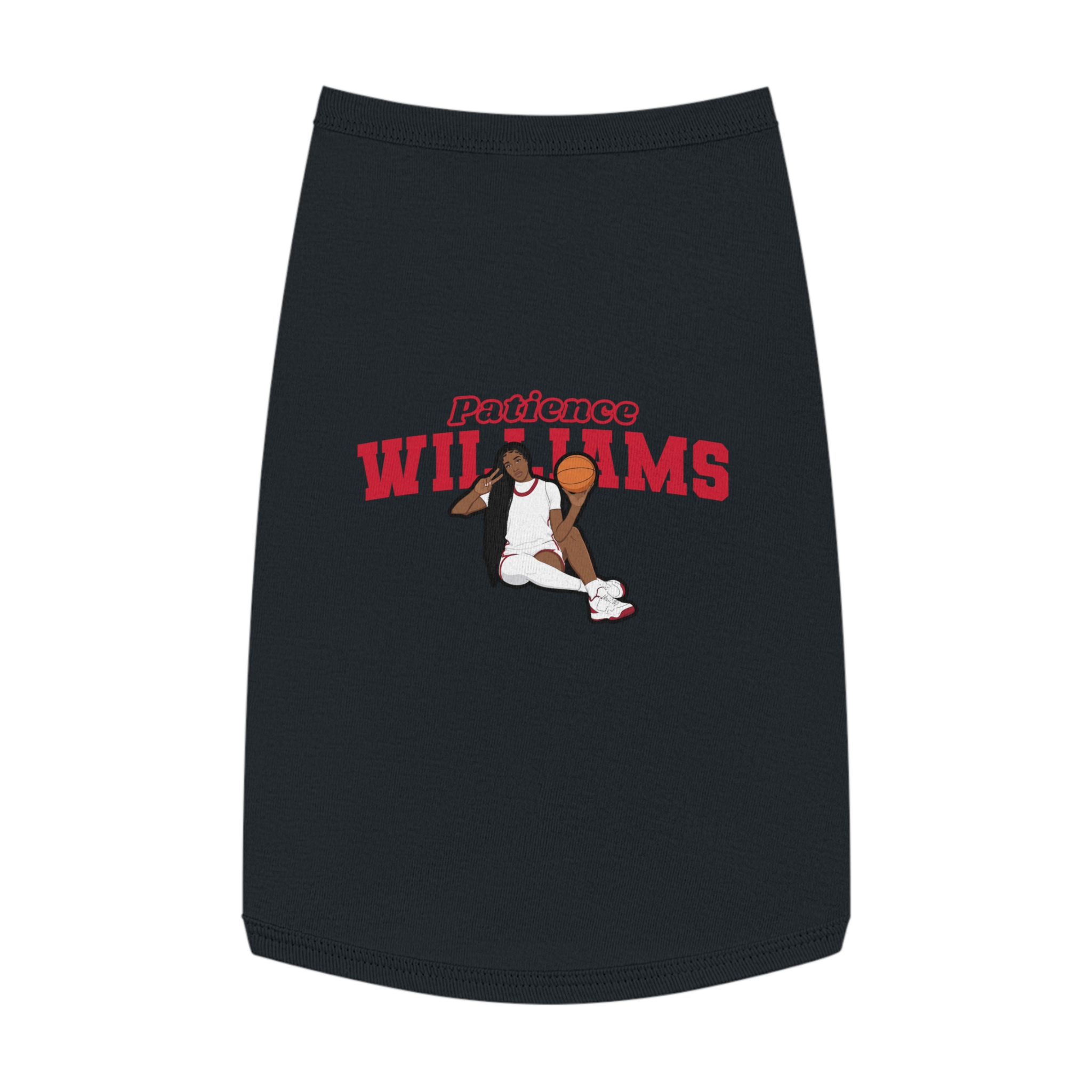 Pet Tank Top — character_name_arch in White