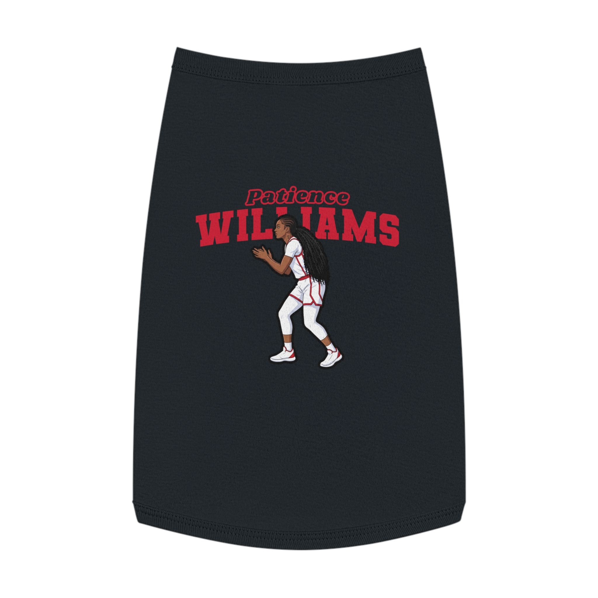 Pet Tank Top — character_name_arch in Black