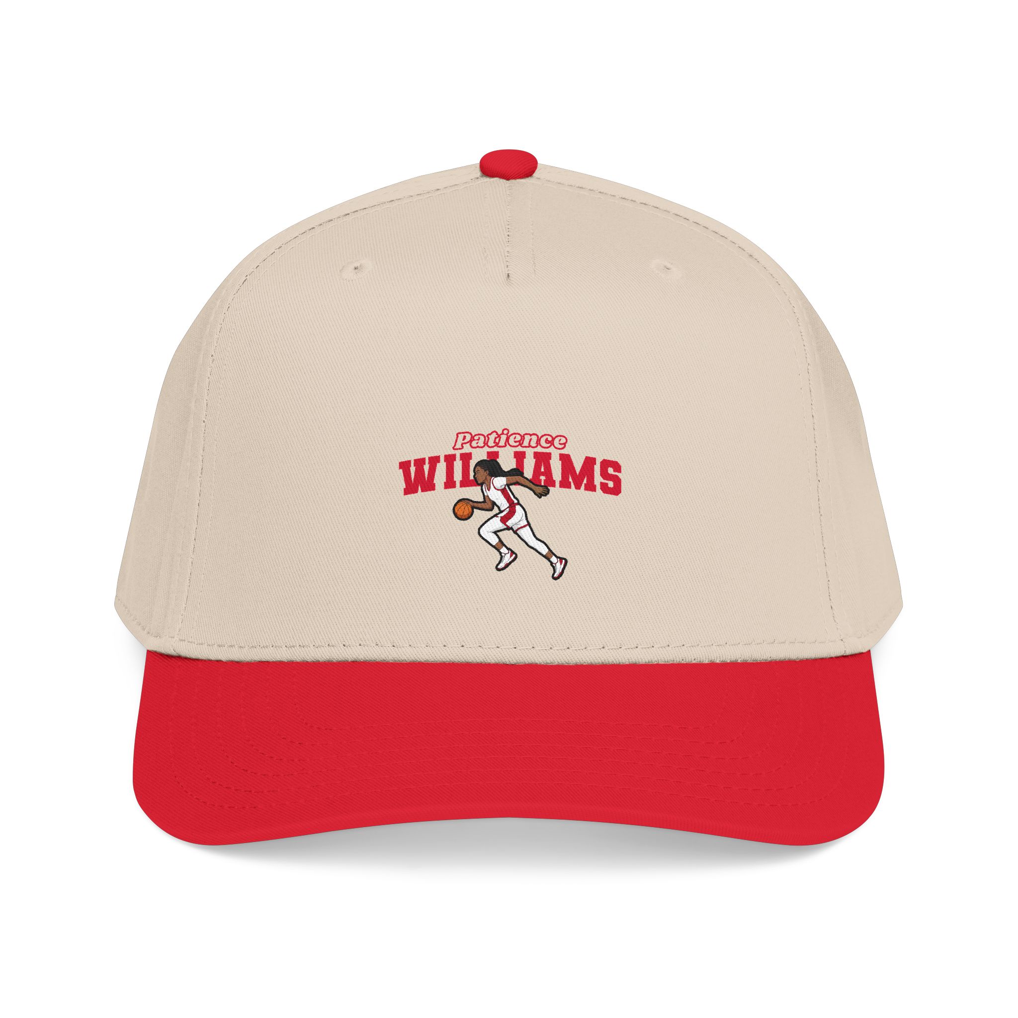 Baseball Cap — character_name_arch in Red / Natural