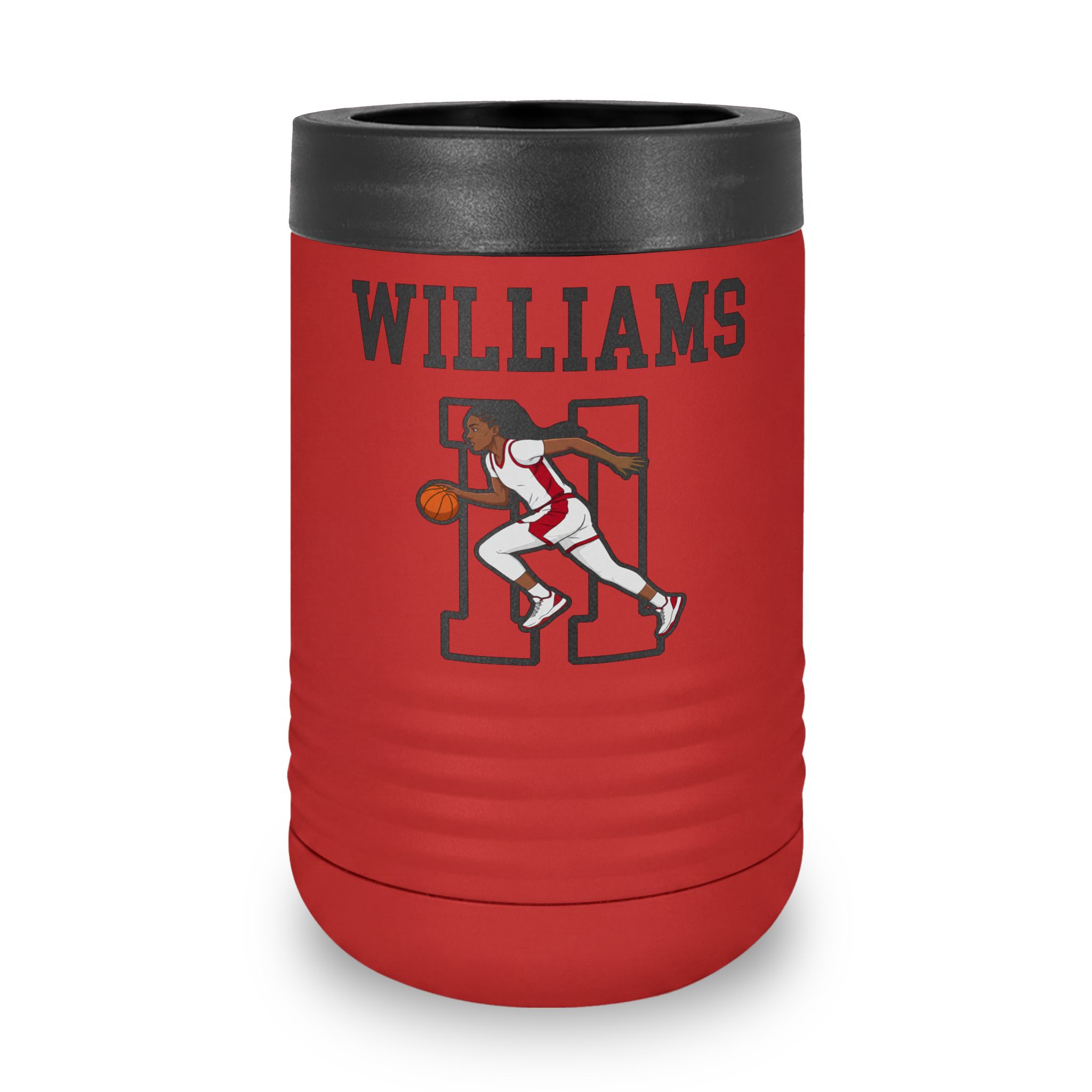 Stainless Can Cooler — character_shirsey in Red