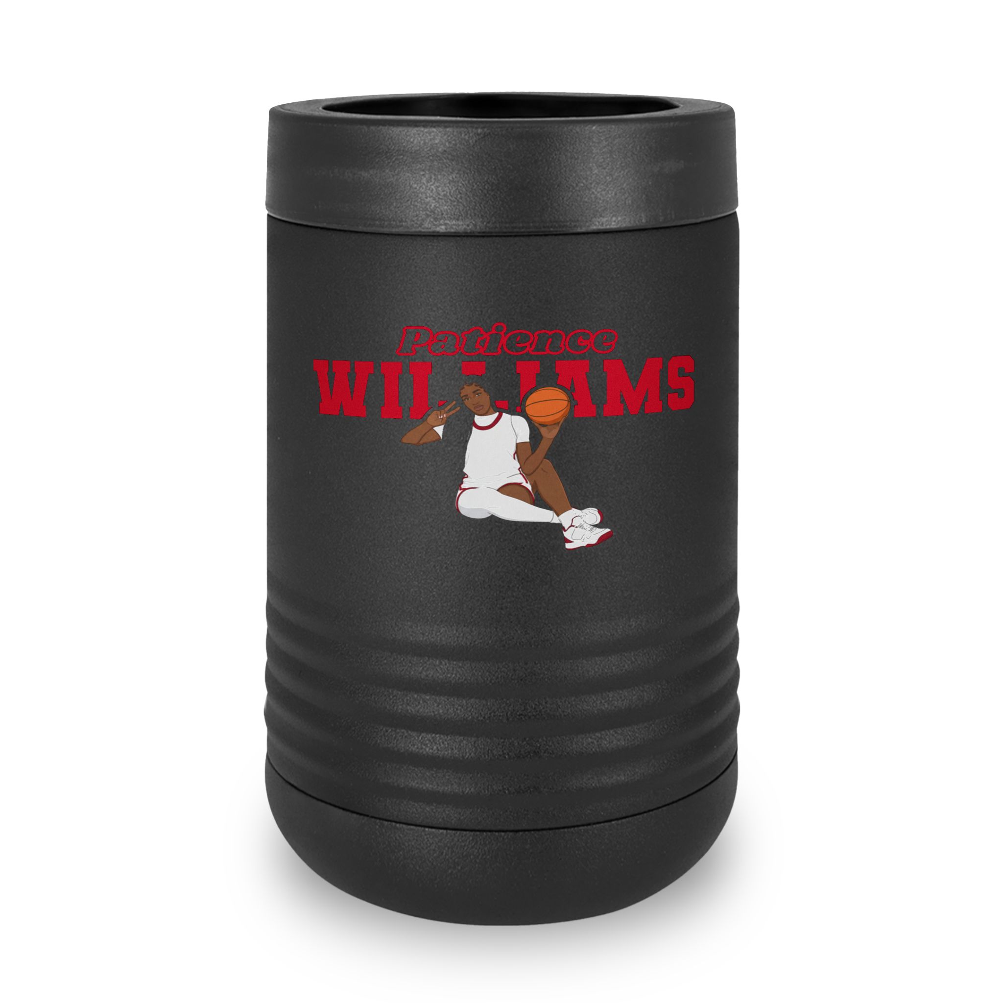 Stainless Can Cooler — character_name_arch in Black