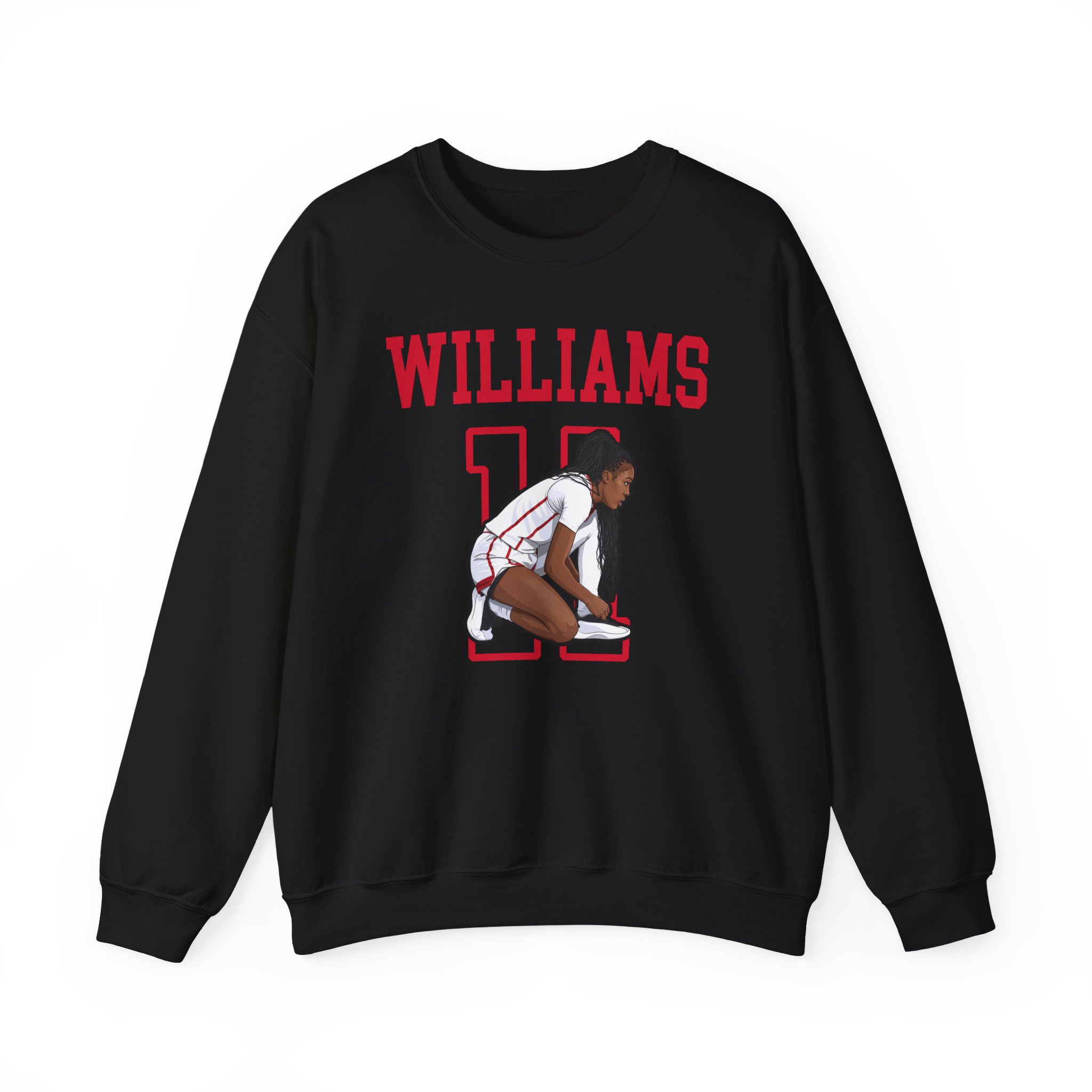 Crewneck Sweatshirt — character_shirsey in Black