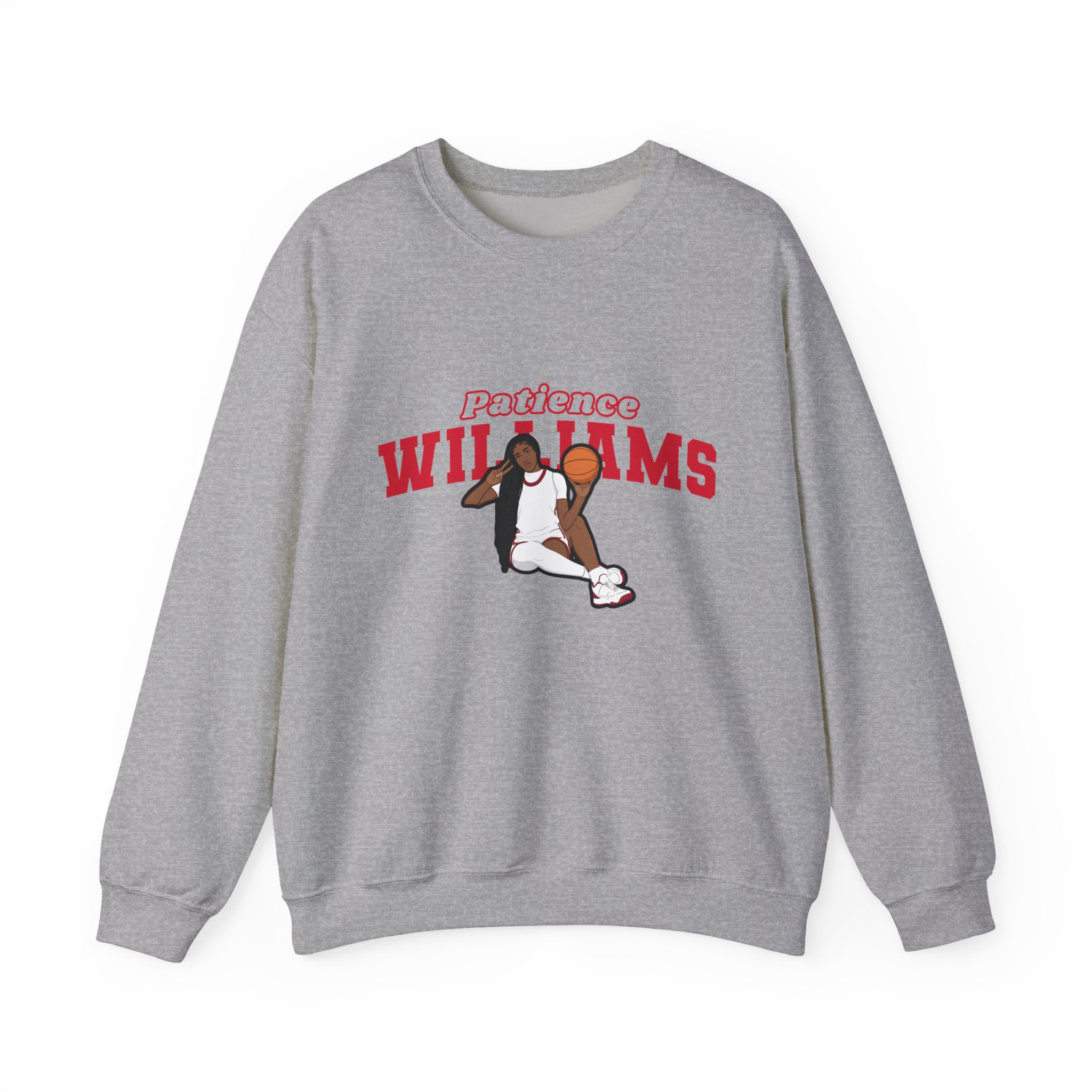 Crewneck Sweatshirt — character_name_arch in Grey