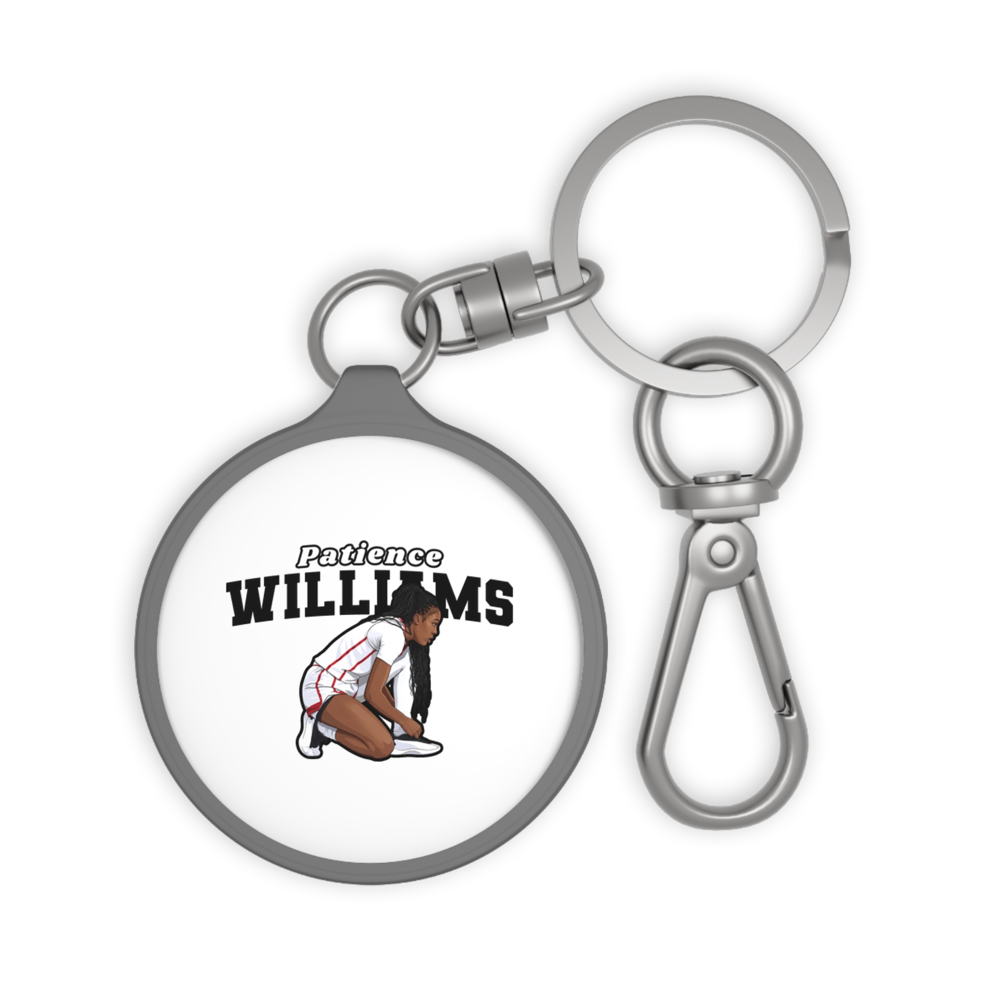 Keychain — character_name_arch in Grey