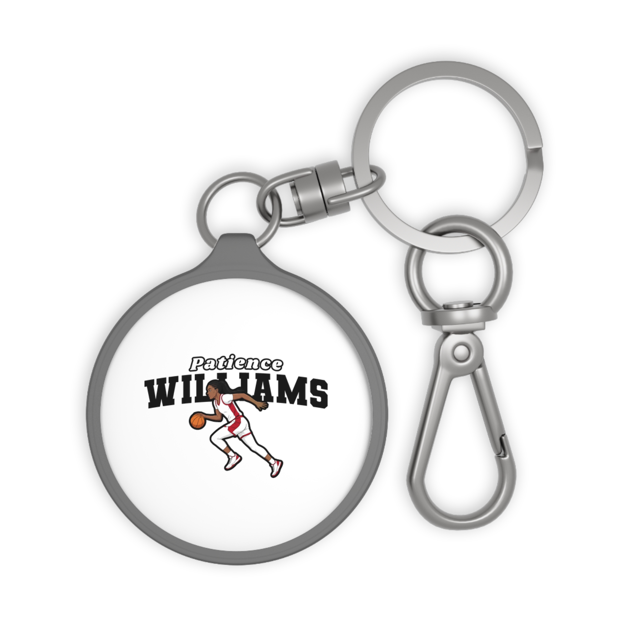 Keychain — character_name_arch in Grey