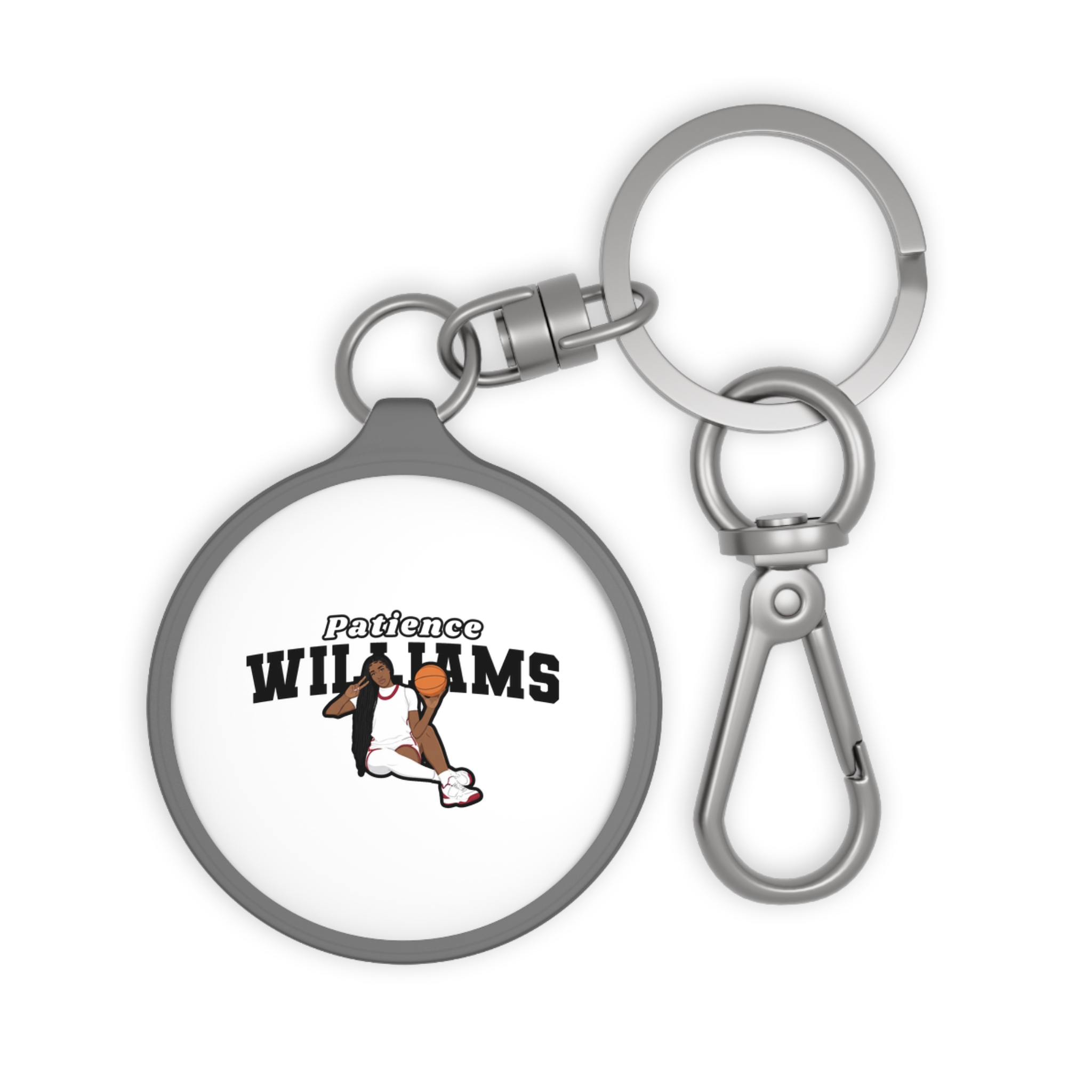 Keychain — character_name_arch in Grey