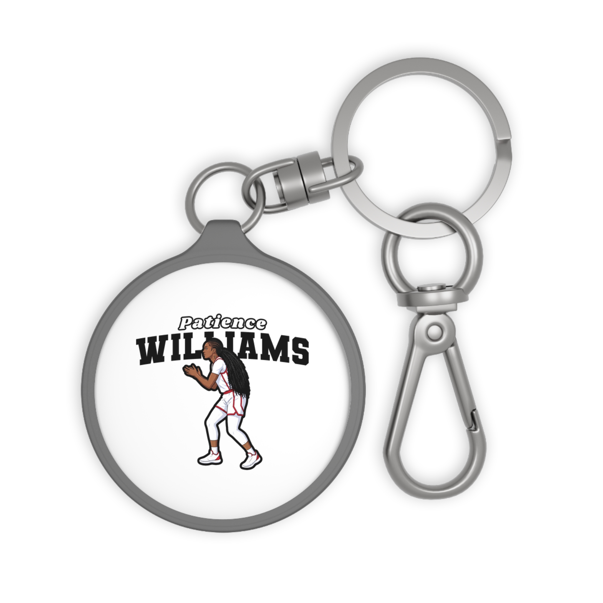 Keychain — character_name_arch in Grey