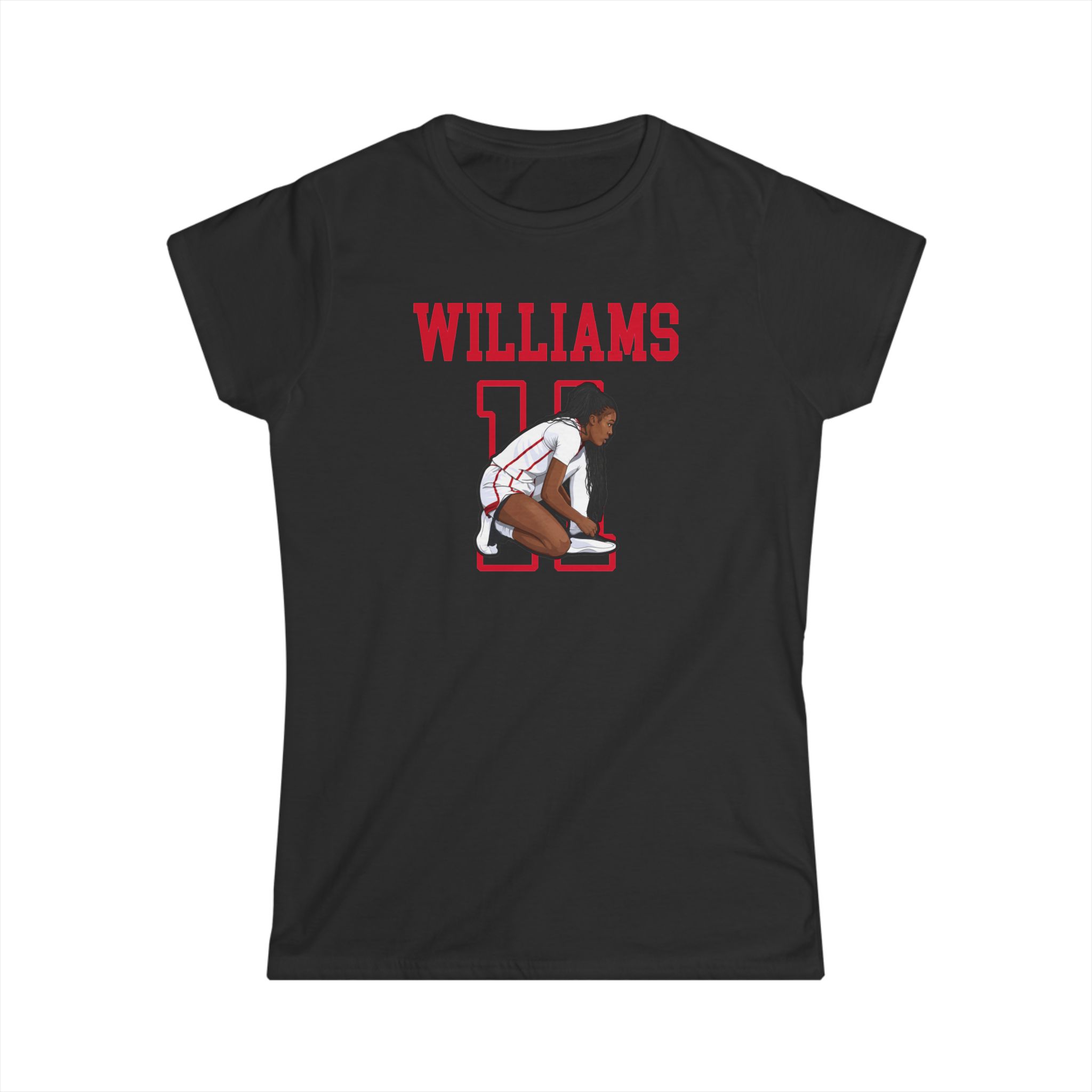 Women's Softstyle Tee — character_shirsey in Black