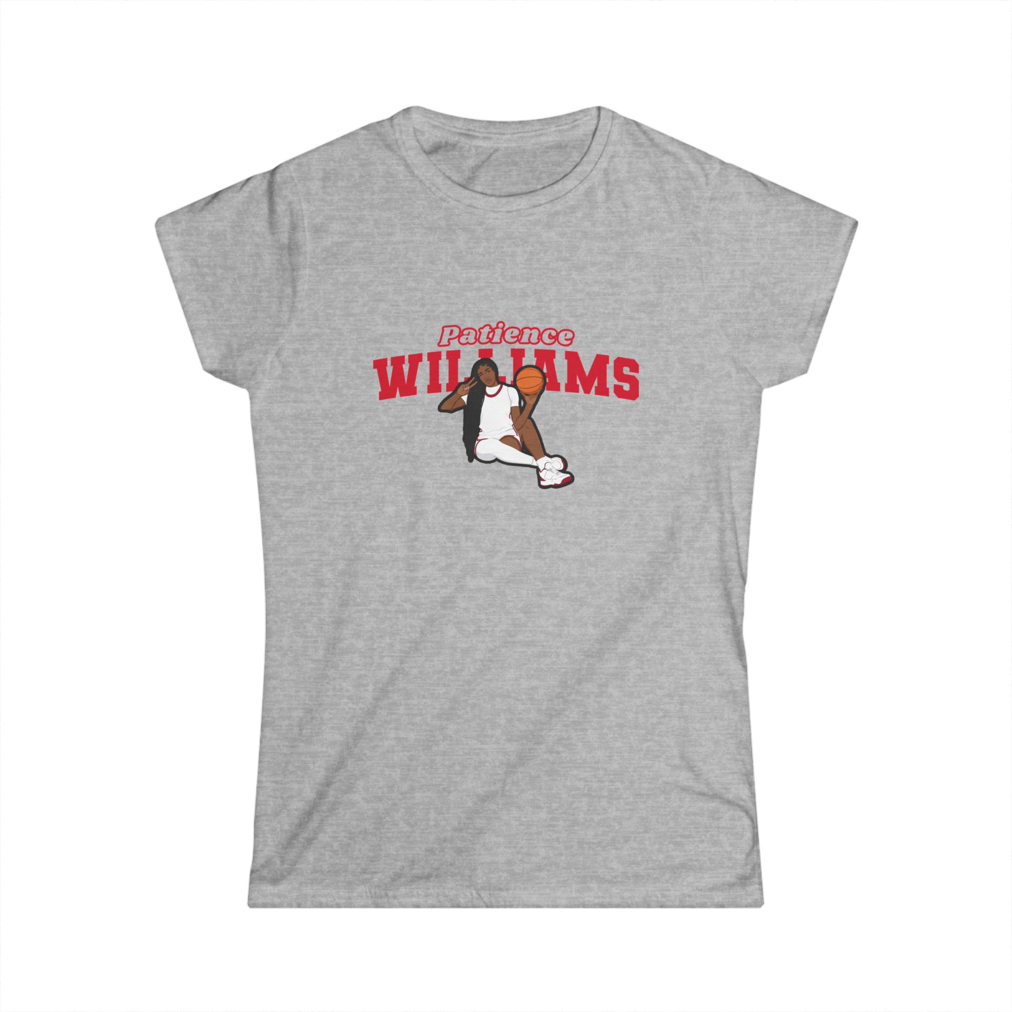 Women's Softstyle Tee — character_name_arch in Grey