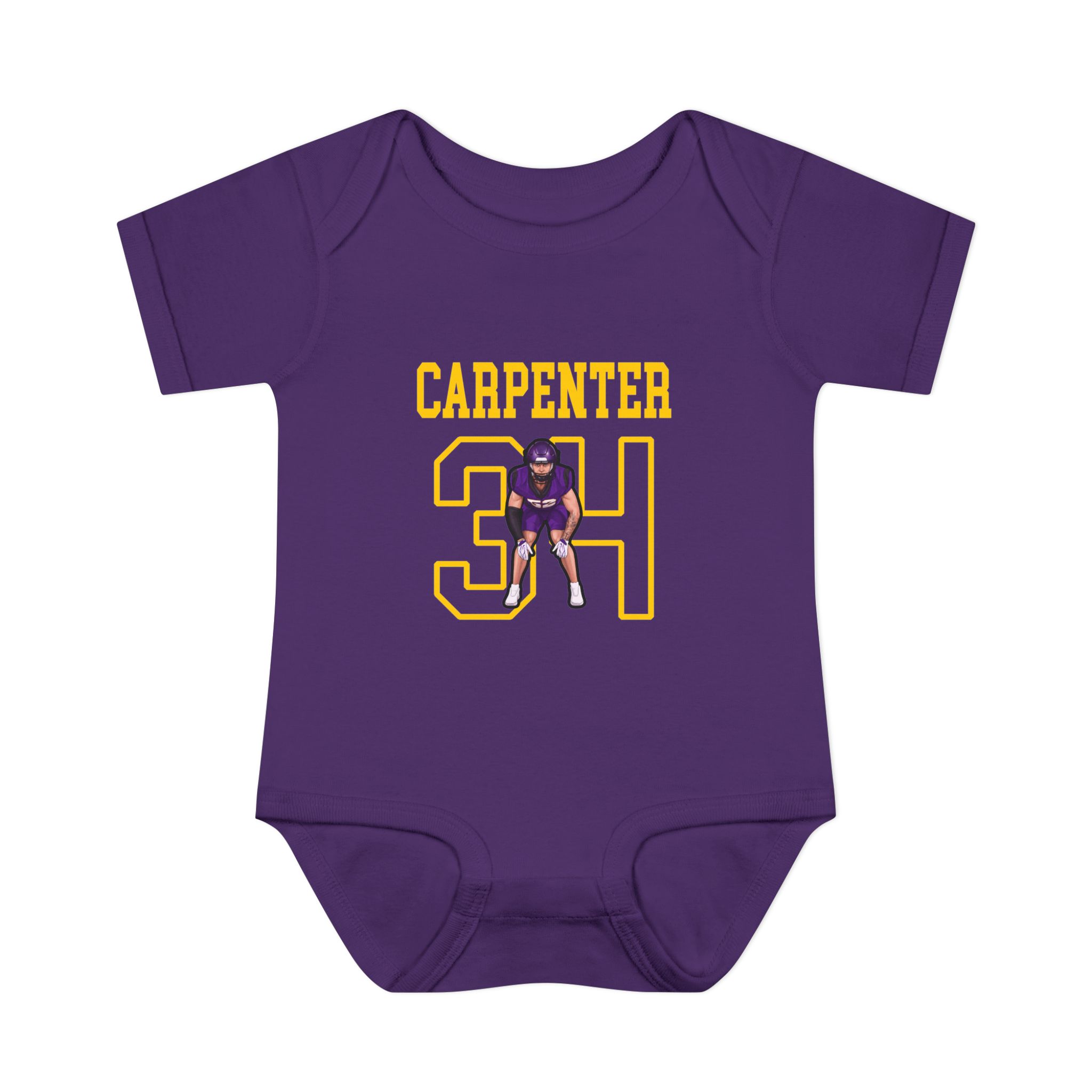 Baby Onesie — character_shirsey in Purple