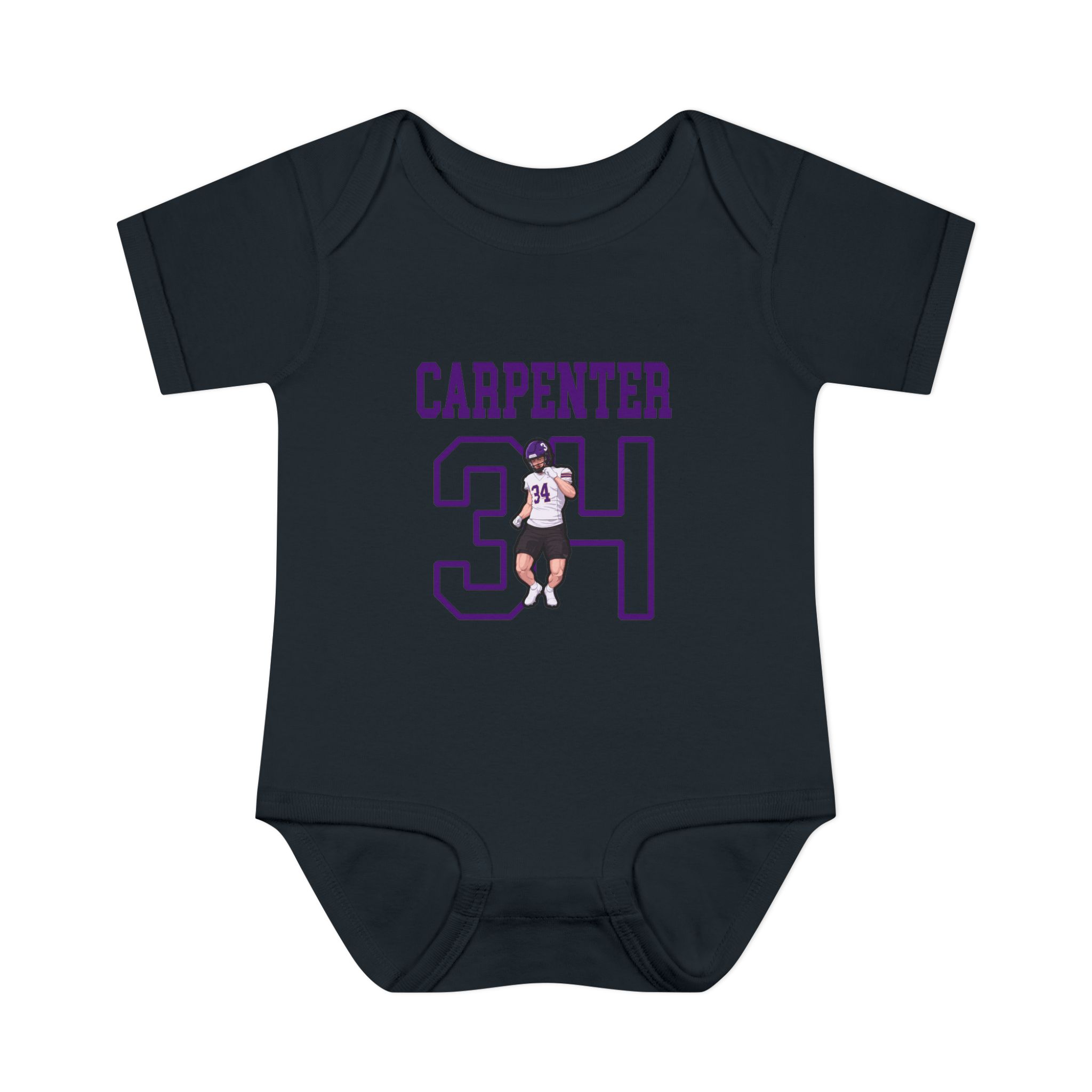 Baby Onesie — character_shirsey in Black