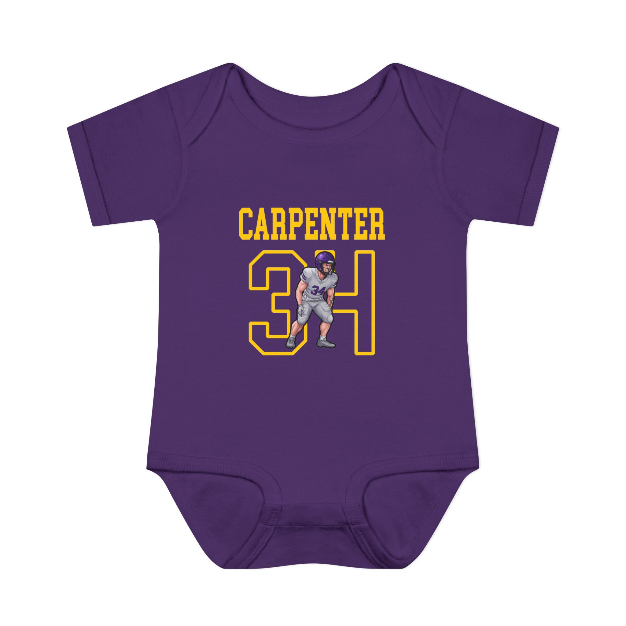 Baby Onesie — character_shirsey in Purple
