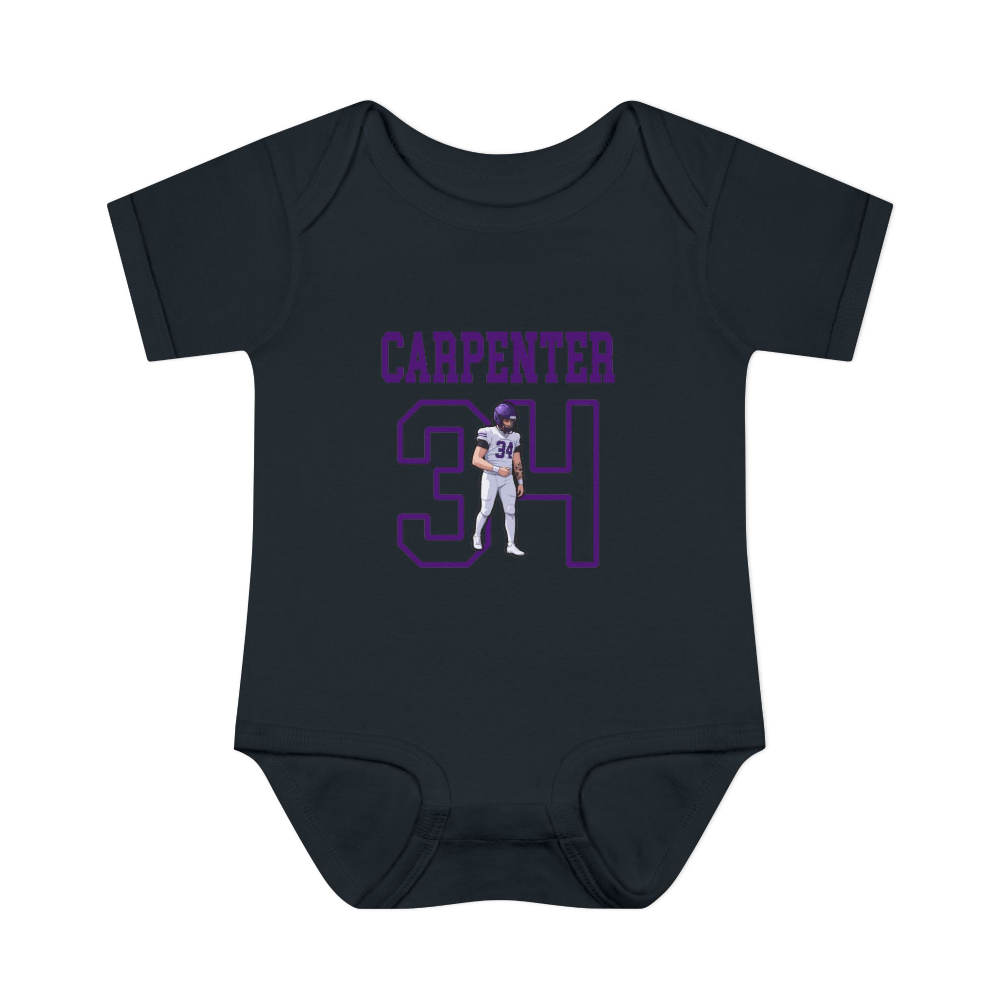 Baby Onesie — character_shirsey in Black