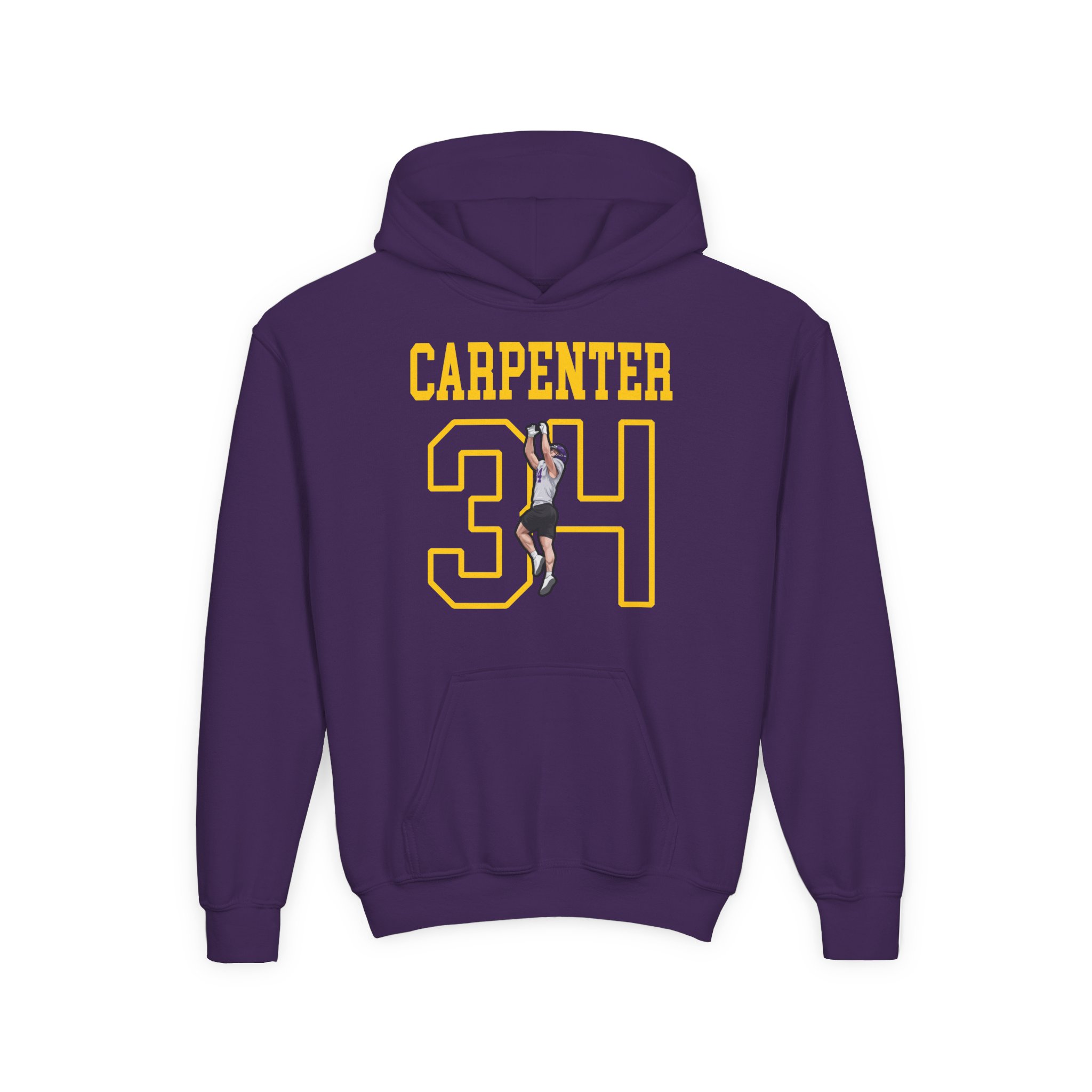 Youth Hoodie — character_shirsey in Purple