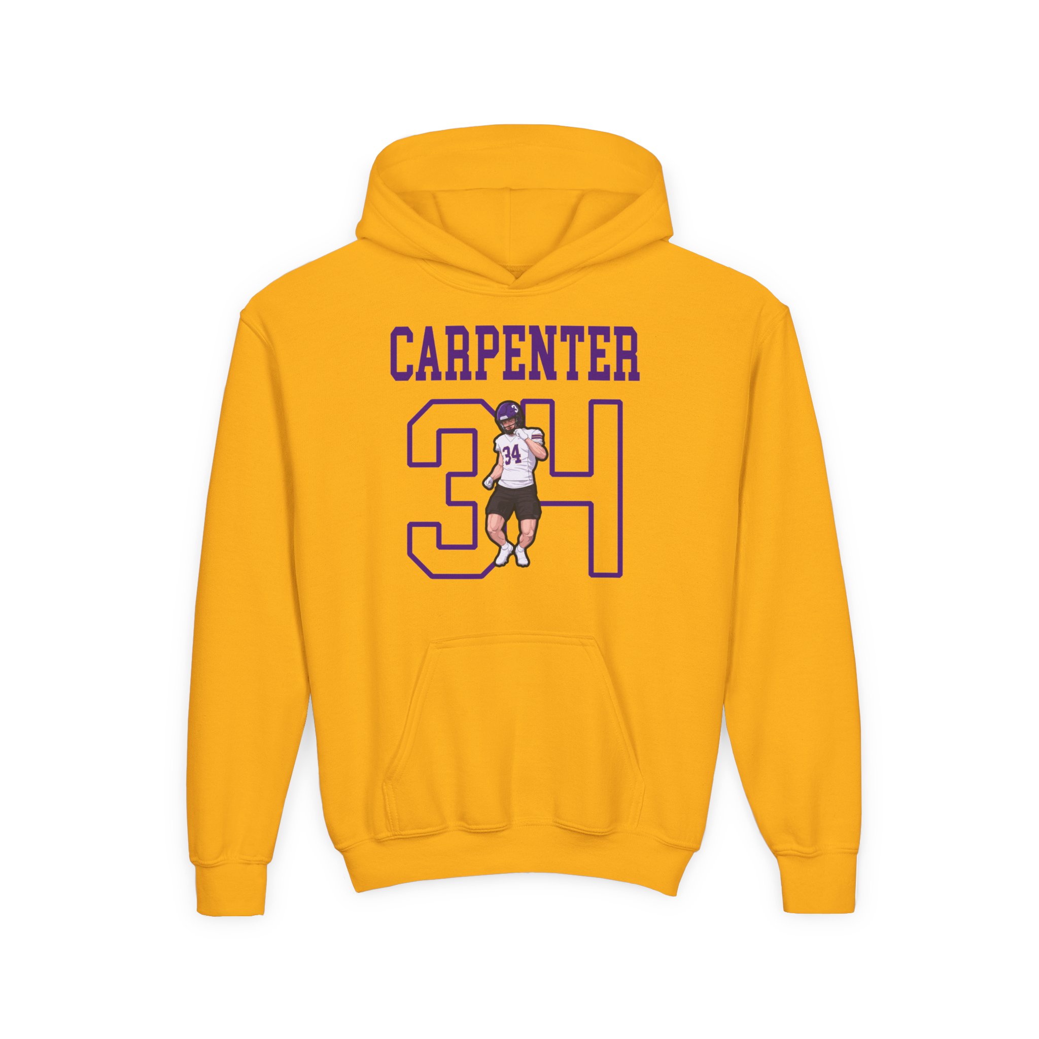 Youth Hoodie — character_shirsey in Gold