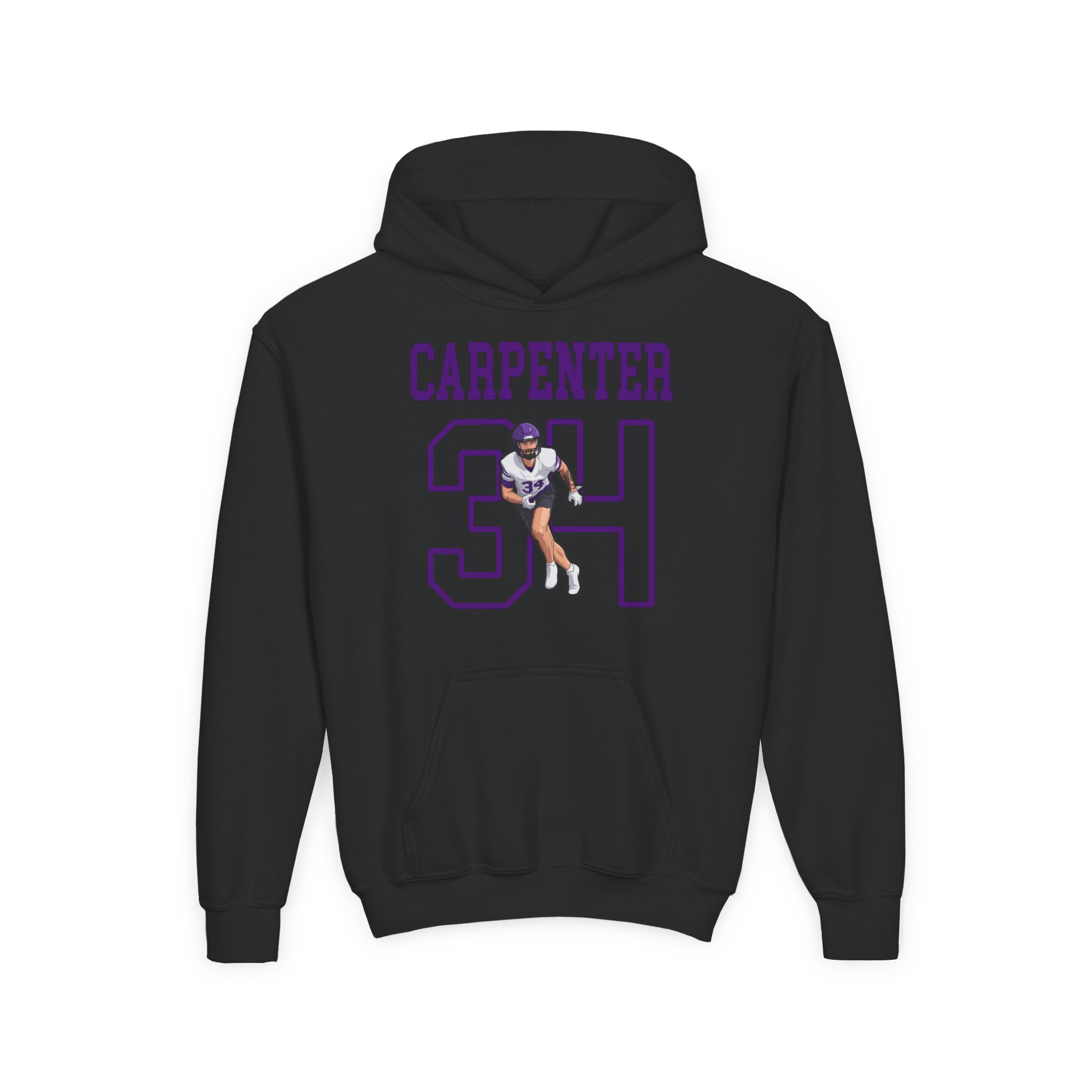 Youth Hoodie — character_shirsey in Black
