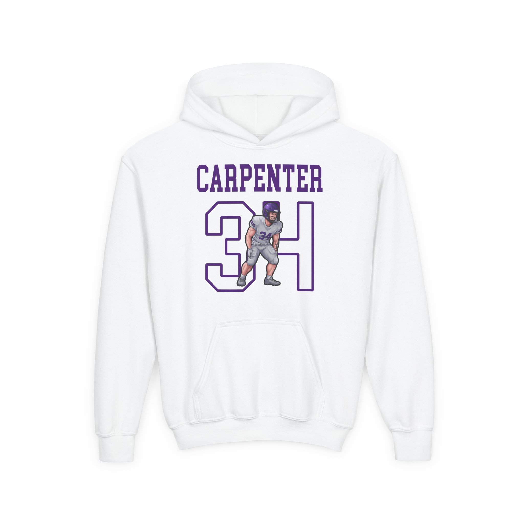 Youth Hoodie — character_shirsey in White