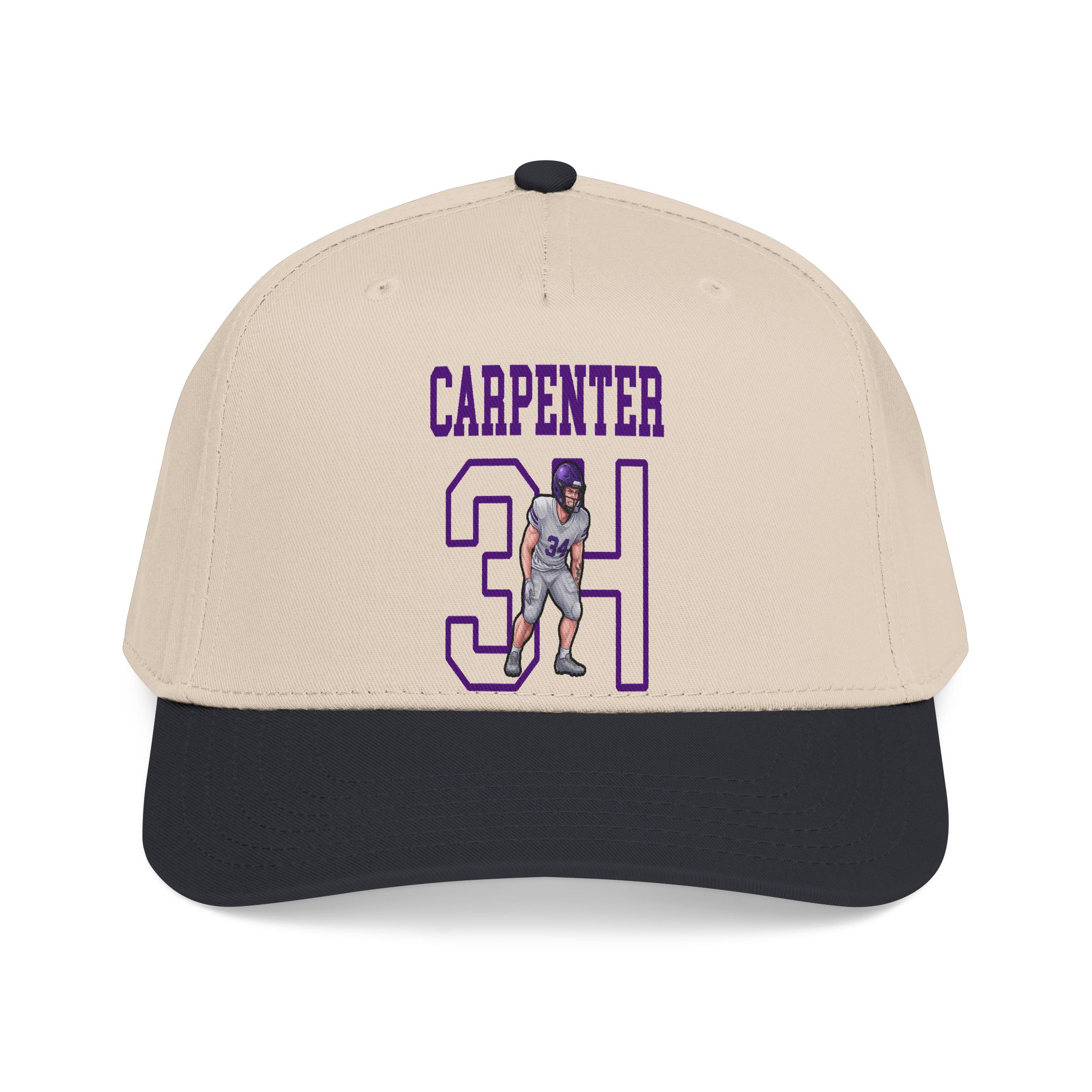 Baseball Cap — character_shirsey in Black / Natural