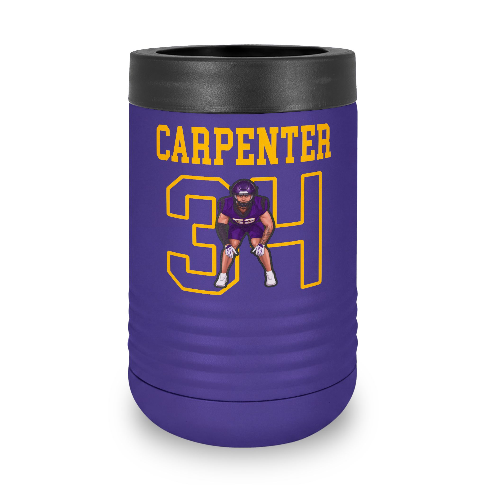 Stainless Can Cooler — character_shirsey in Purple