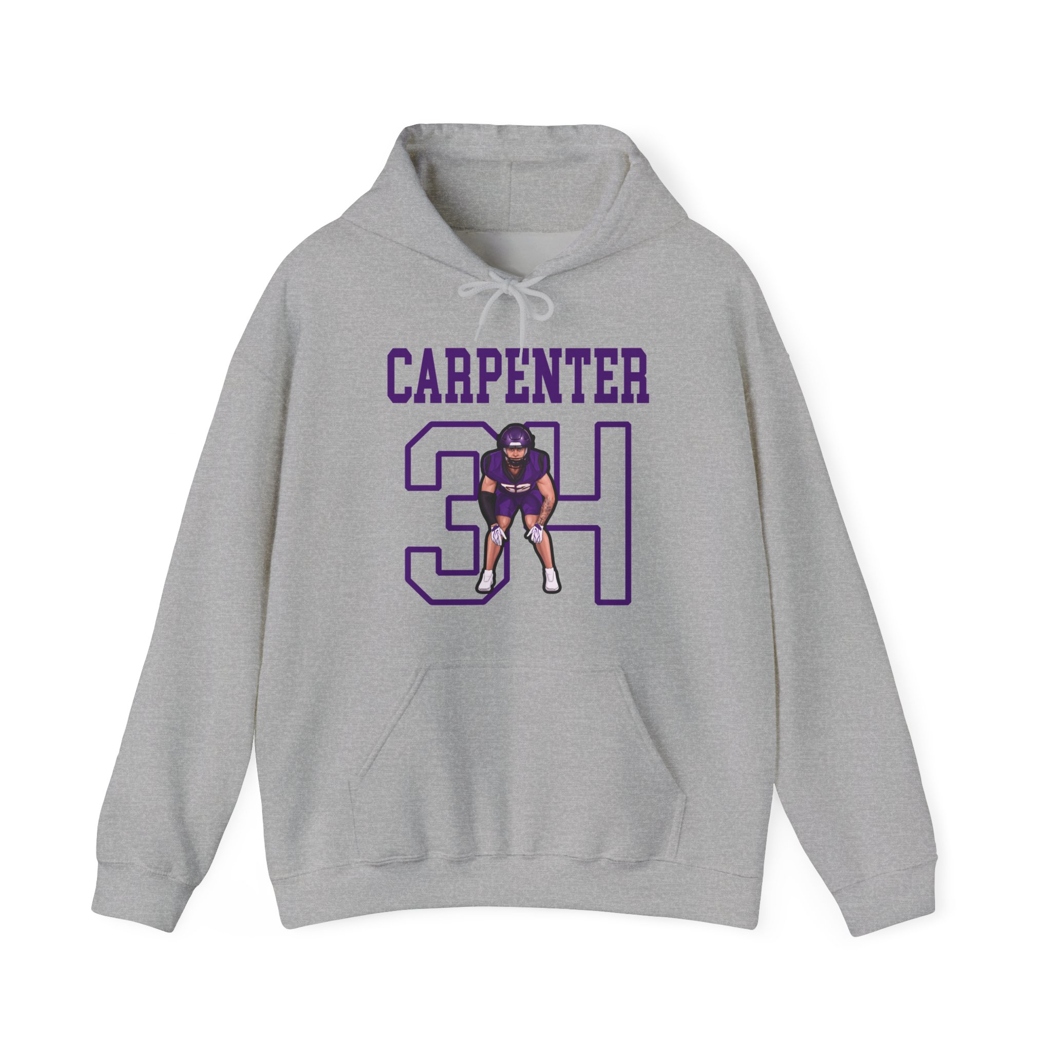 Hoodie — character_shirsey in Grey