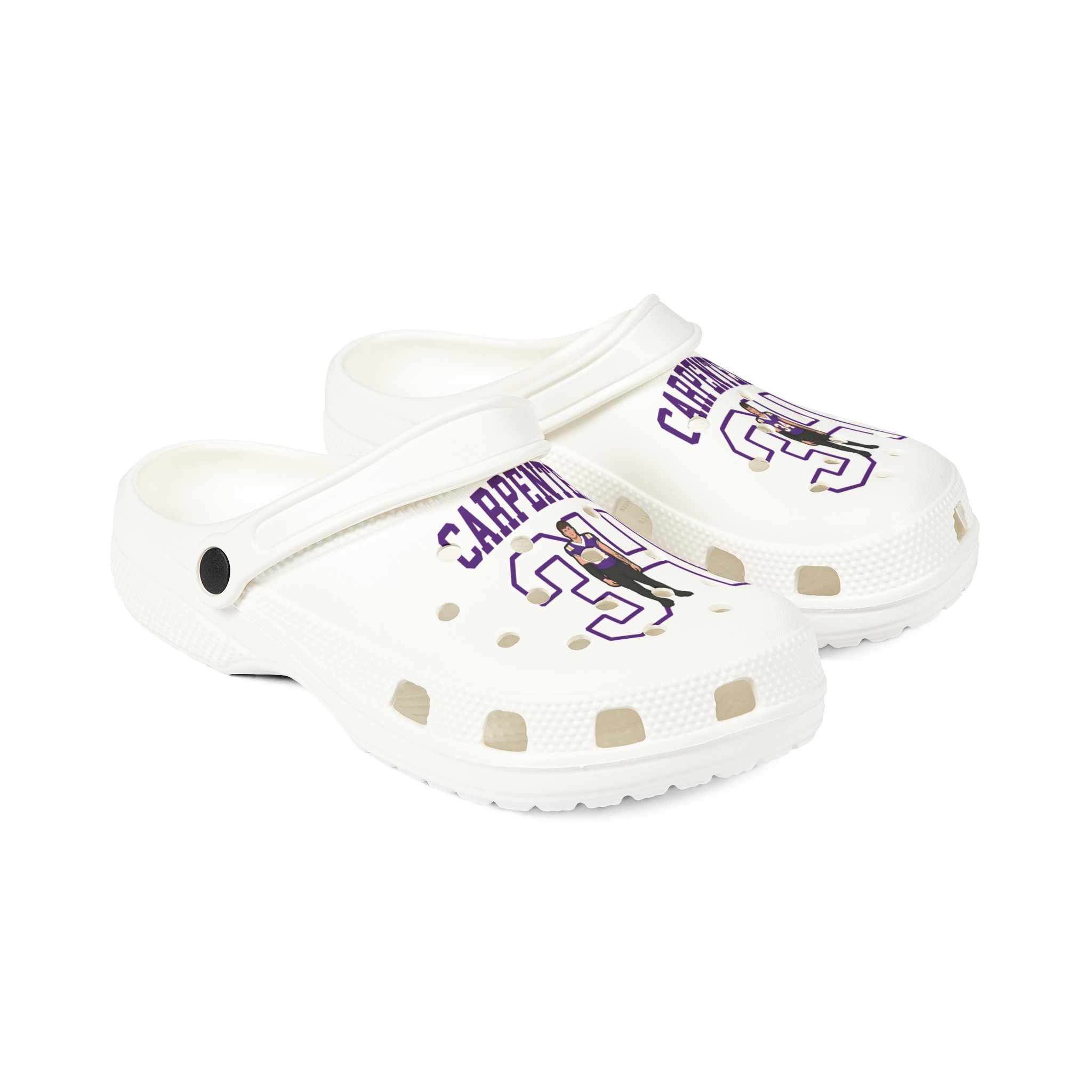 Rubber Clogs — character_shirsey in White