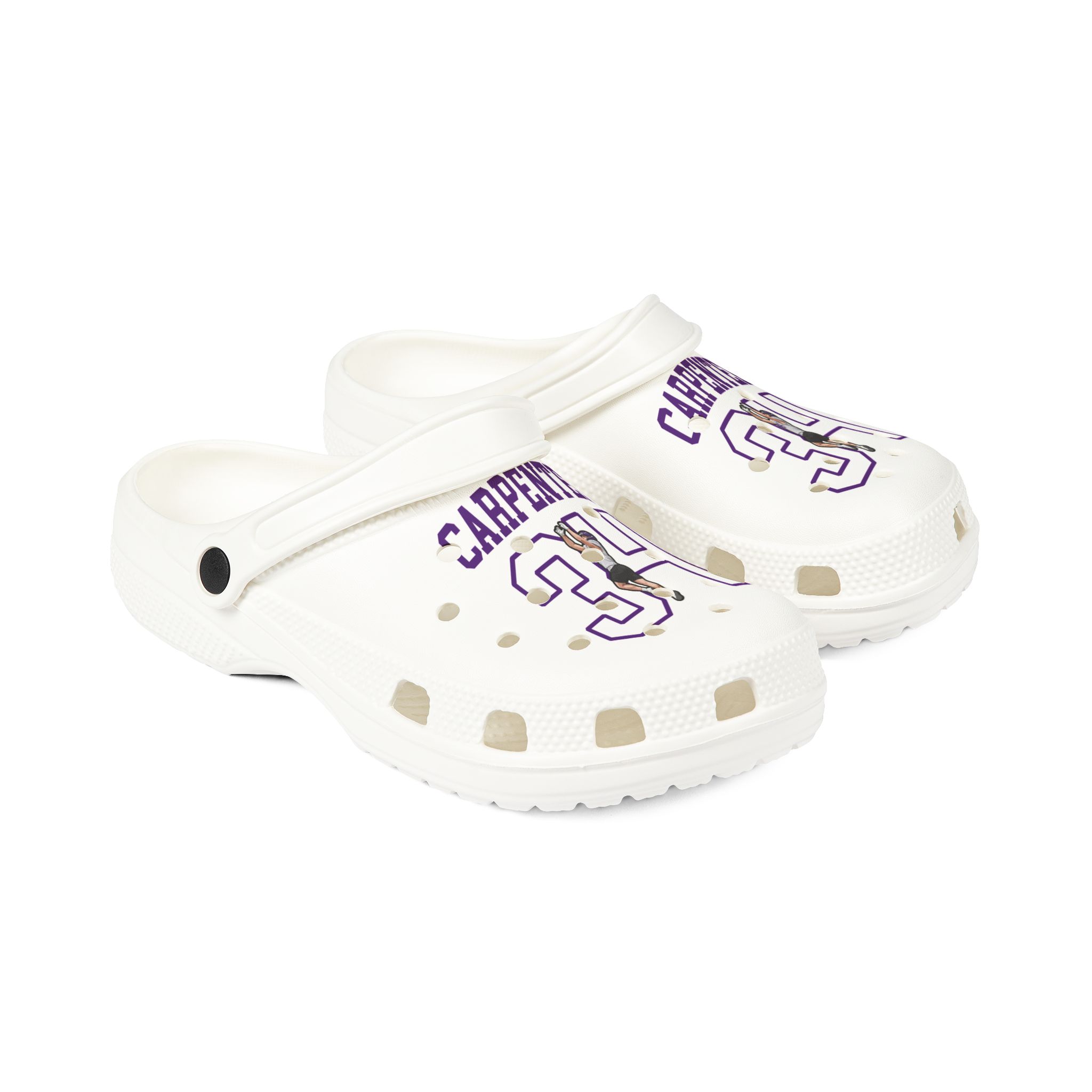 Rubber Clogs — character_shirsey in White