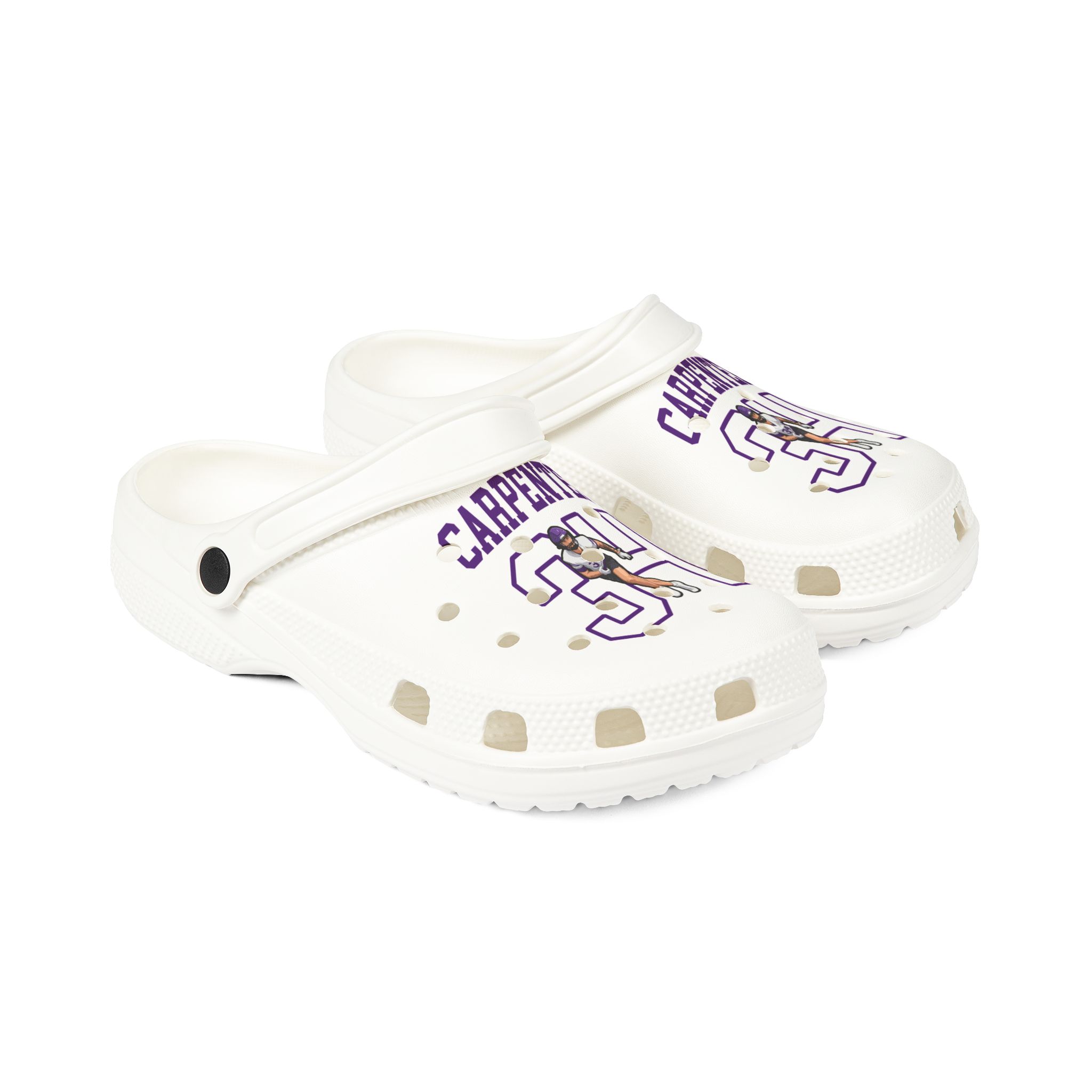 Rubber Clogs — character_shirsey in White