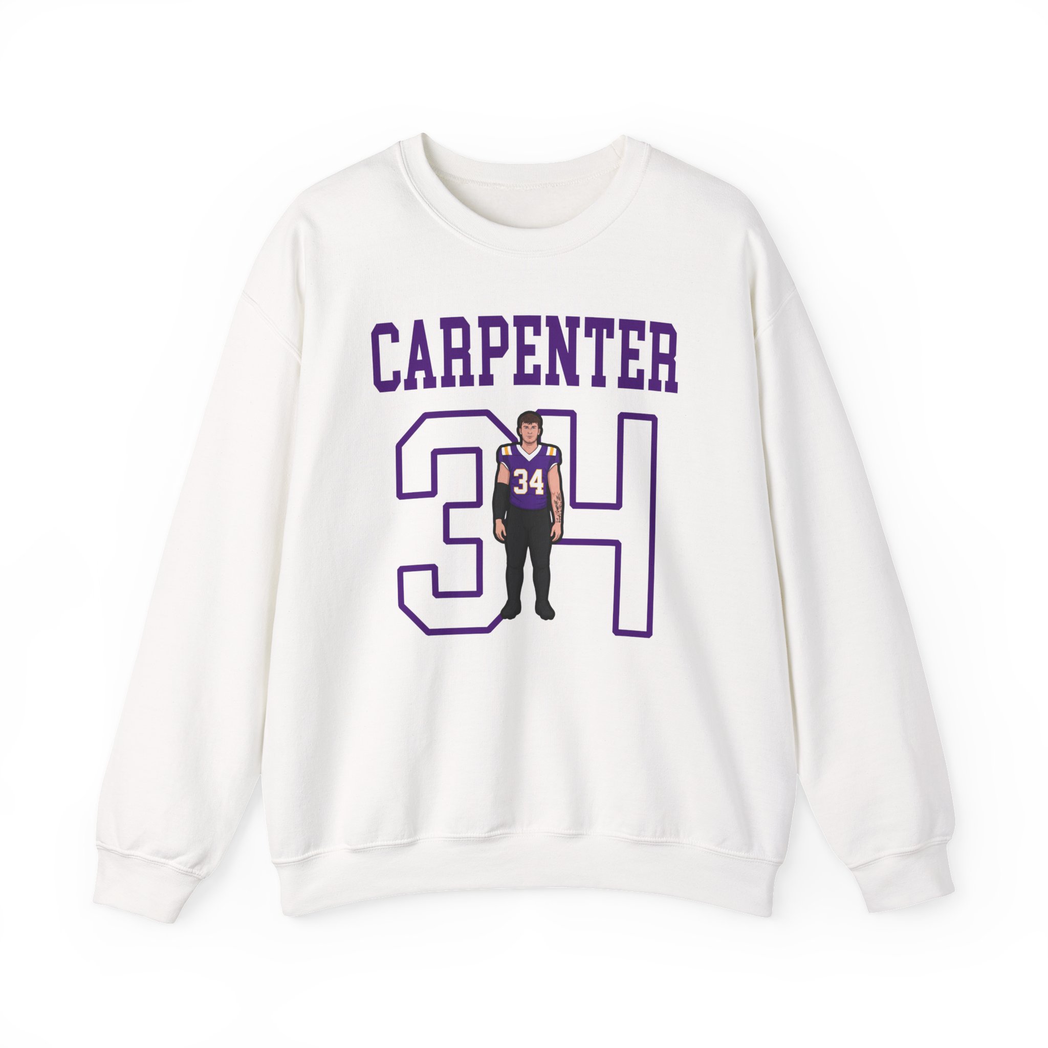 Crewneck Sweatshirt — character_shirsey in White