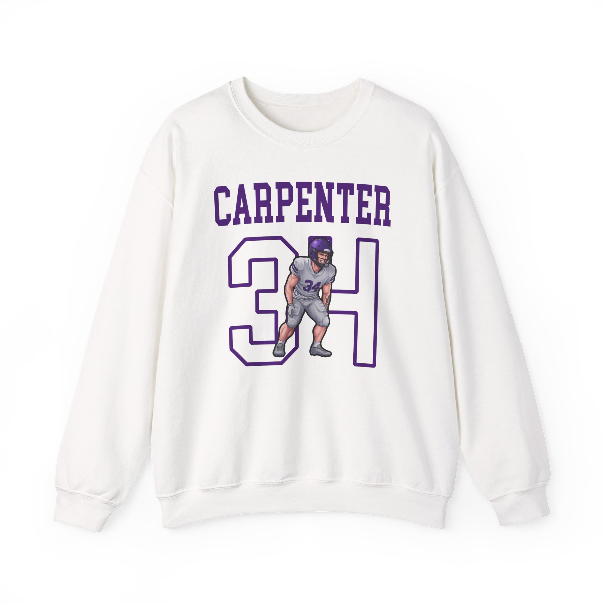 Crewneck Sweatshirt — character_shirsey in White