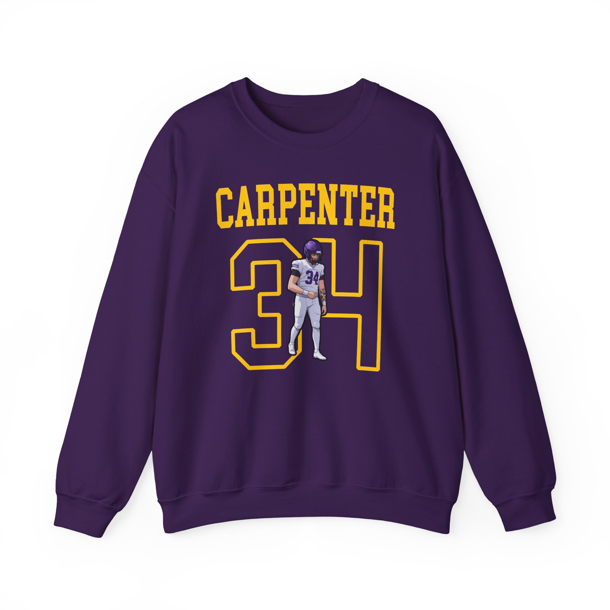 Crewneck Sweatshirt — character_shirsey in Purple