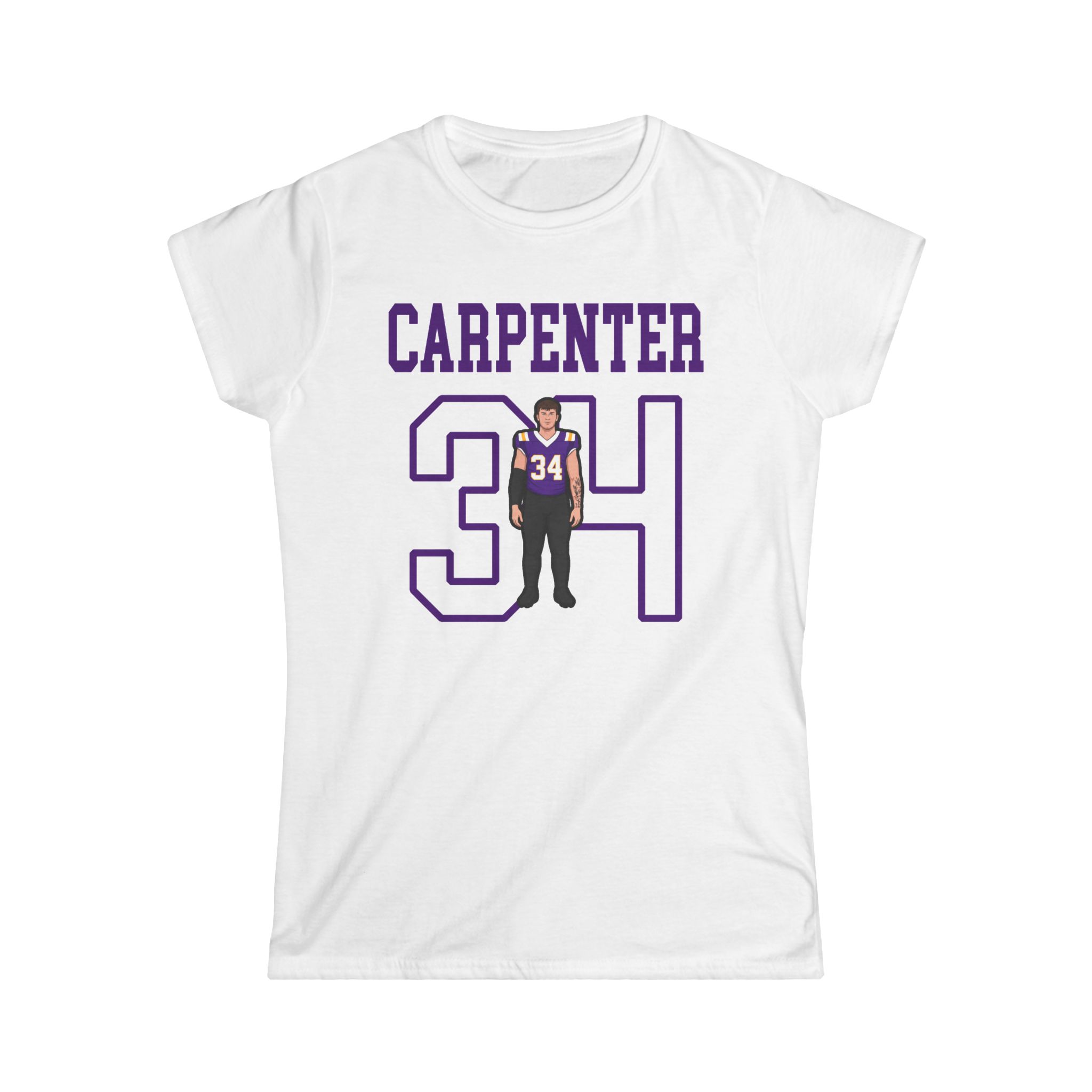 Women's Softstyle Tee — character_shirsey in White