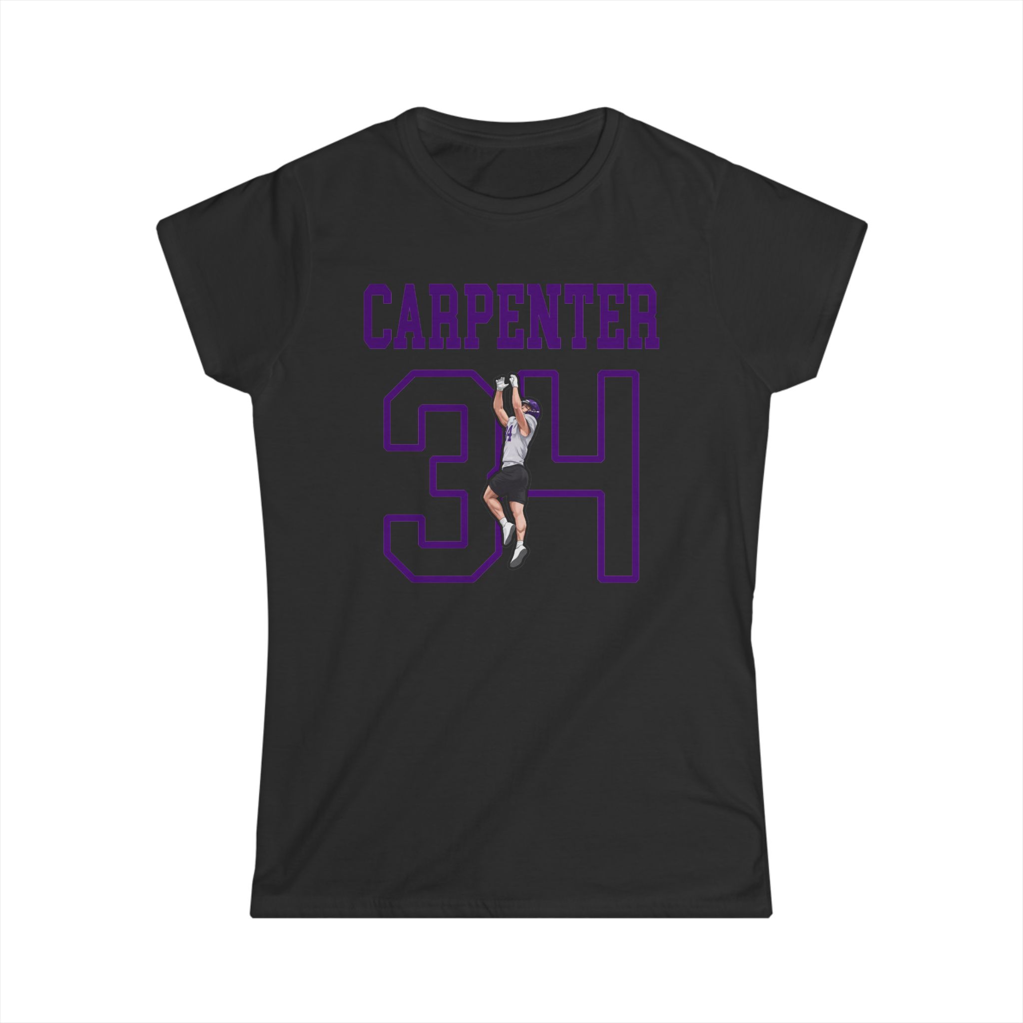 Women's Softstyle Tee — character_shirsey in Black