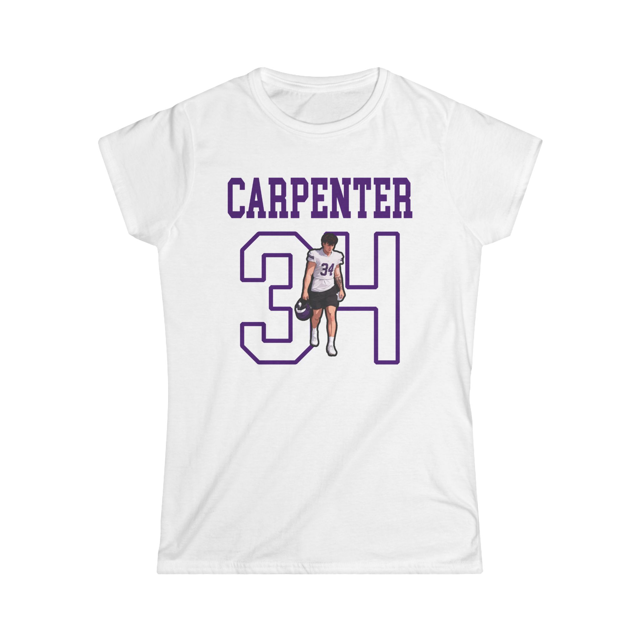 Women's Softstyle Tee — character_shirsey in White