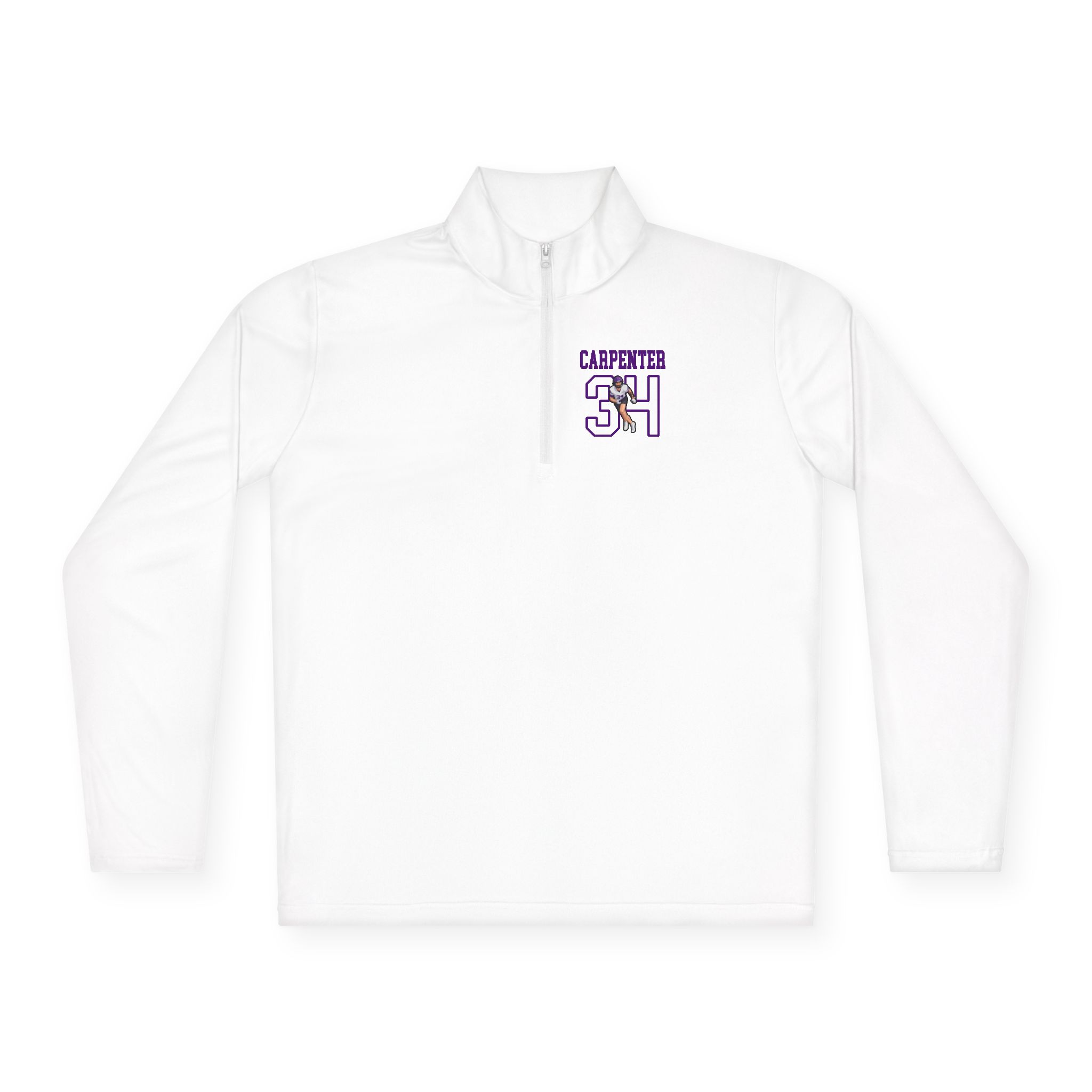 Q-Zip Pullover — character_shirsey in White