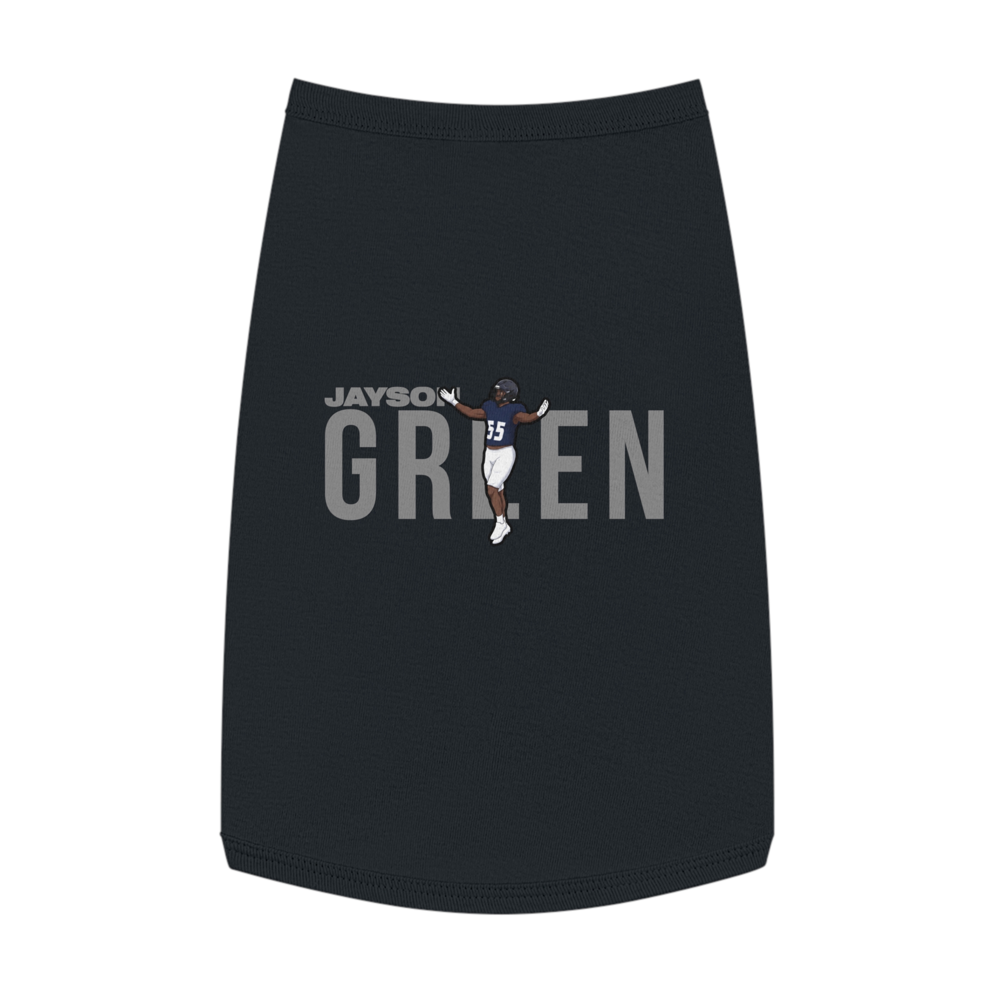 Pet Tank Top — character_player_name in Black