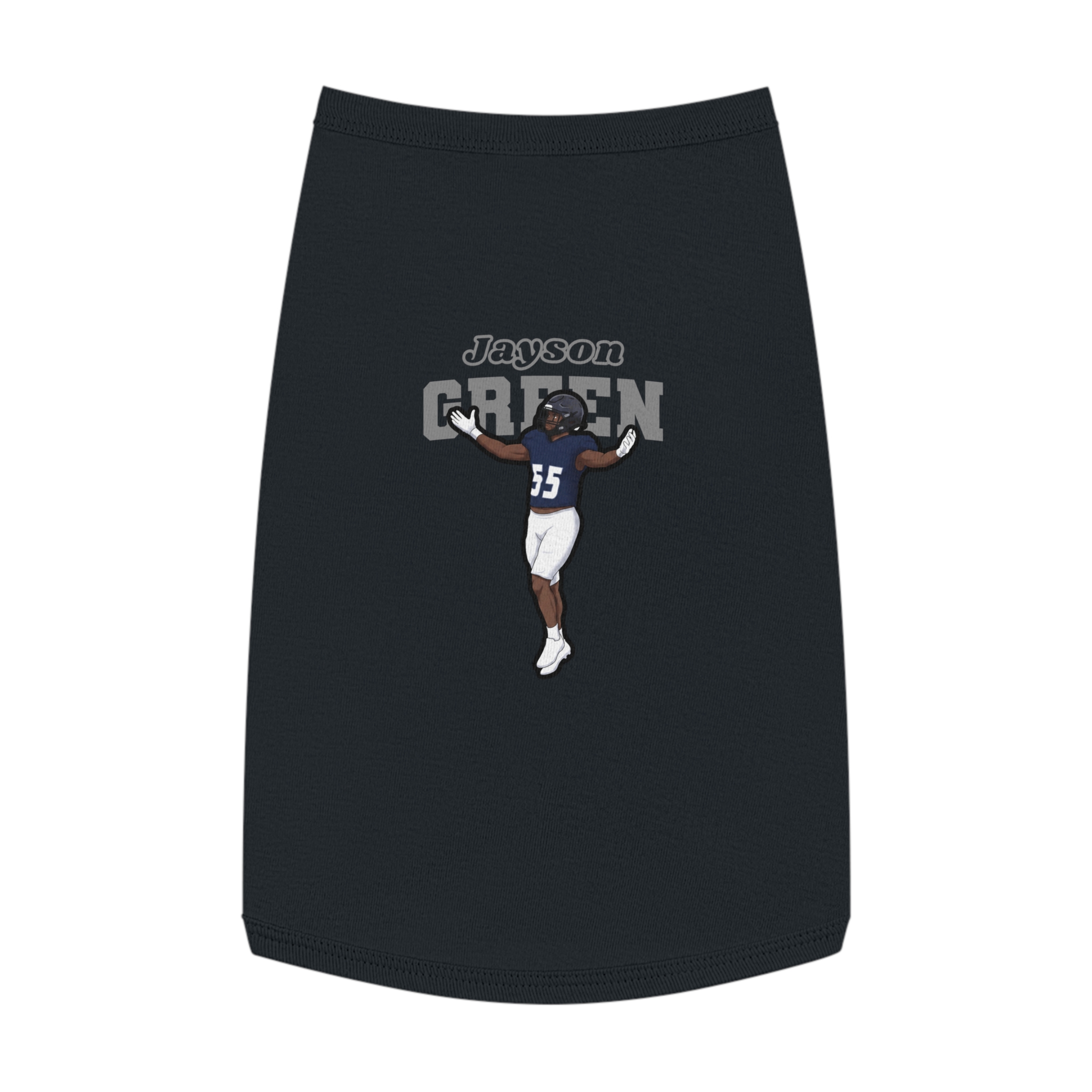 Pet Tank Top — character_name_arch in Black