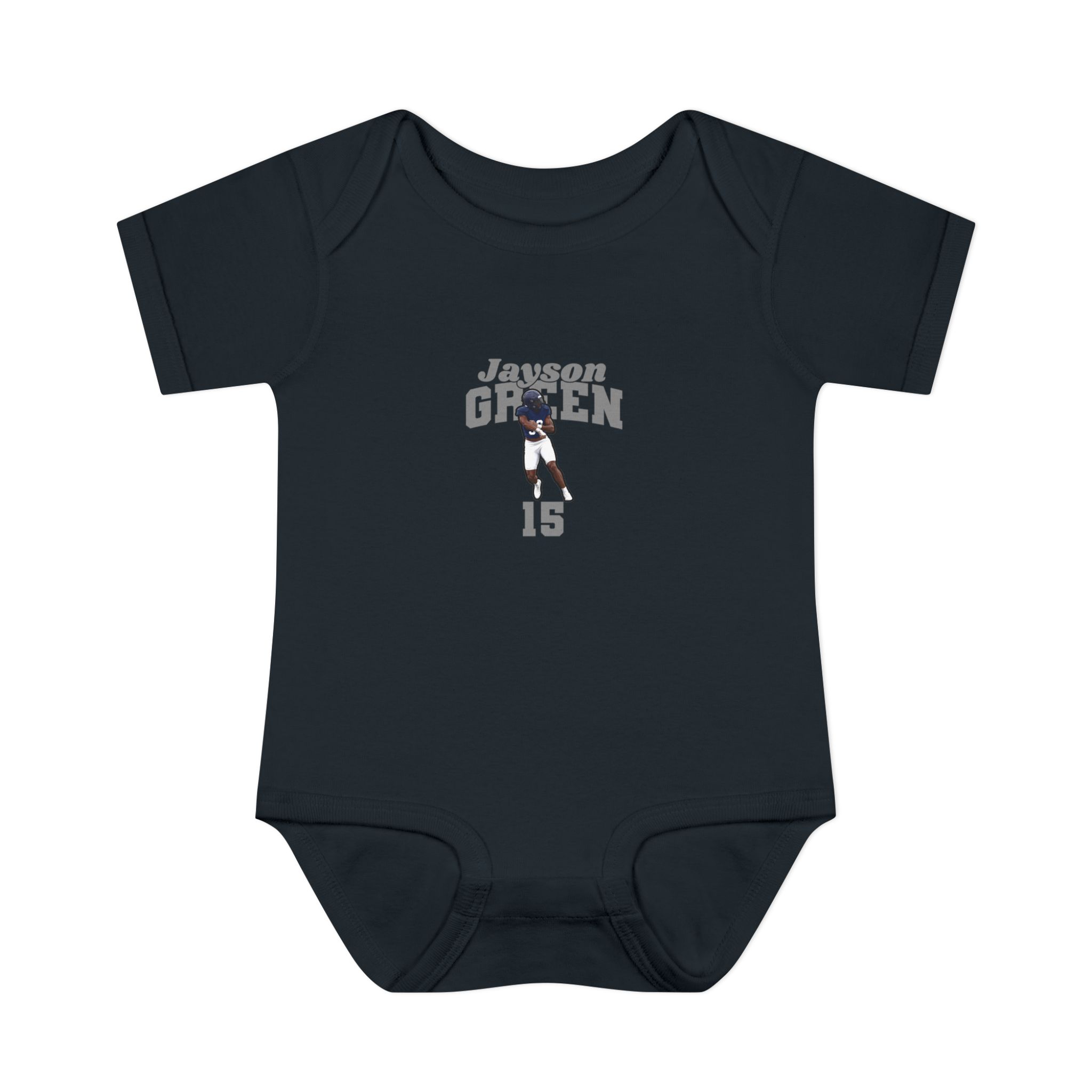 Baby Onesie — character_signature_arch in Black