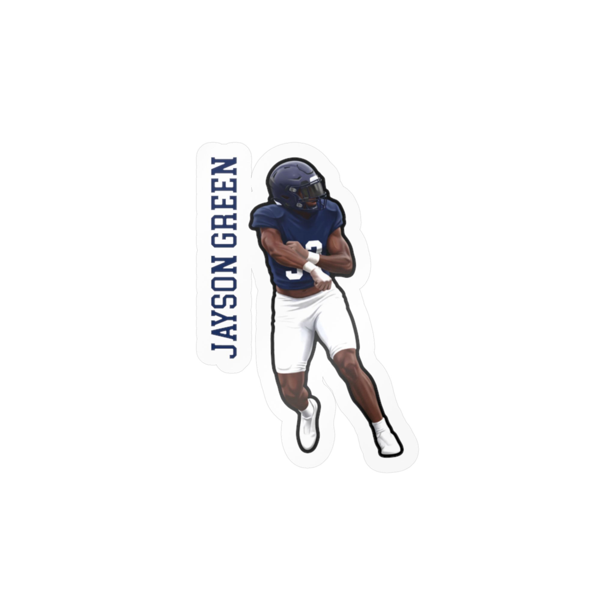 Vinyl Sticker — character_name_vertical in Classic