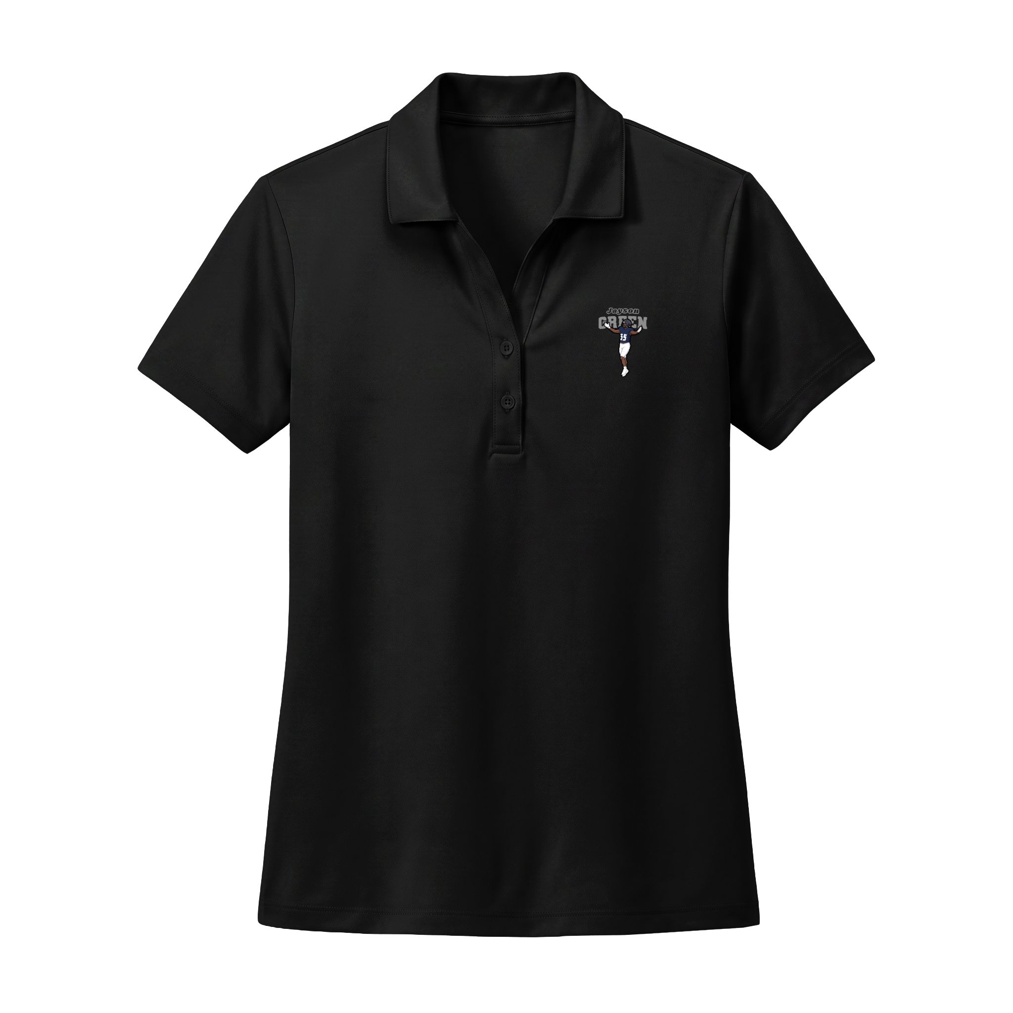 Women's Polo — character_name_arch in Black