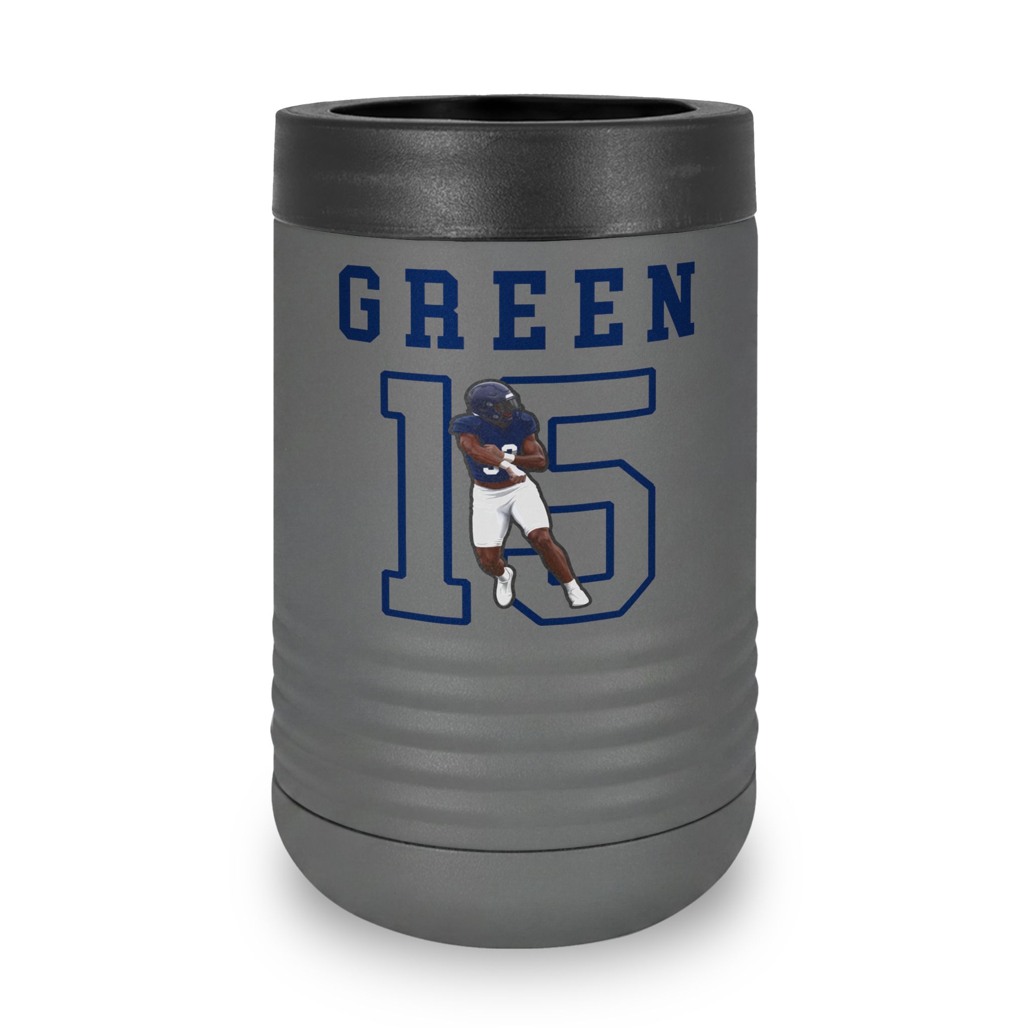 Stainless Can Cooler — character_shirsey in Grey