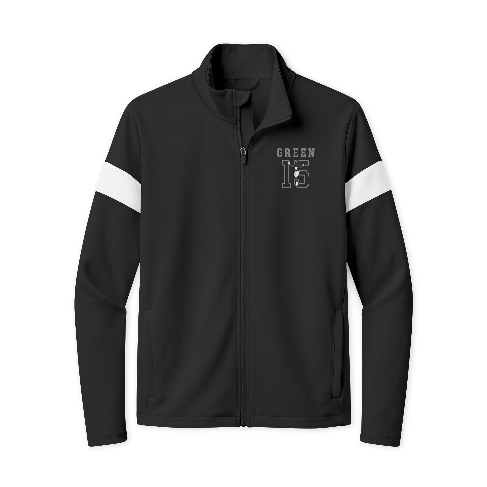 Travel Full-Zip Jacket — character_shirsey in Black/ White