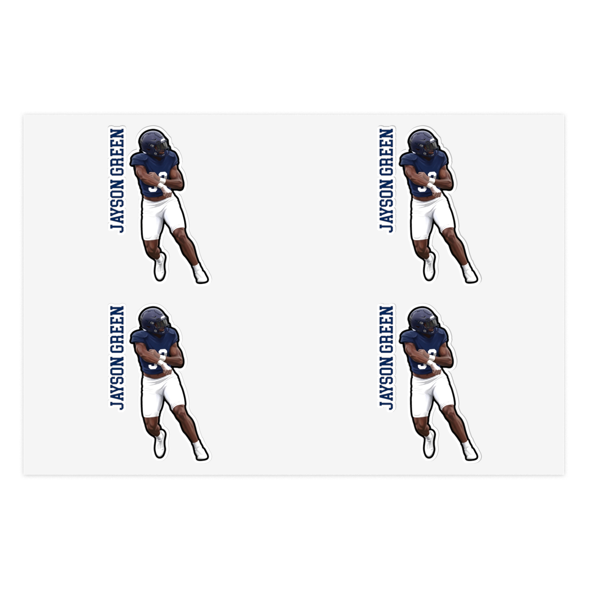 Sticker Sheet — character_name_vertical in Classic