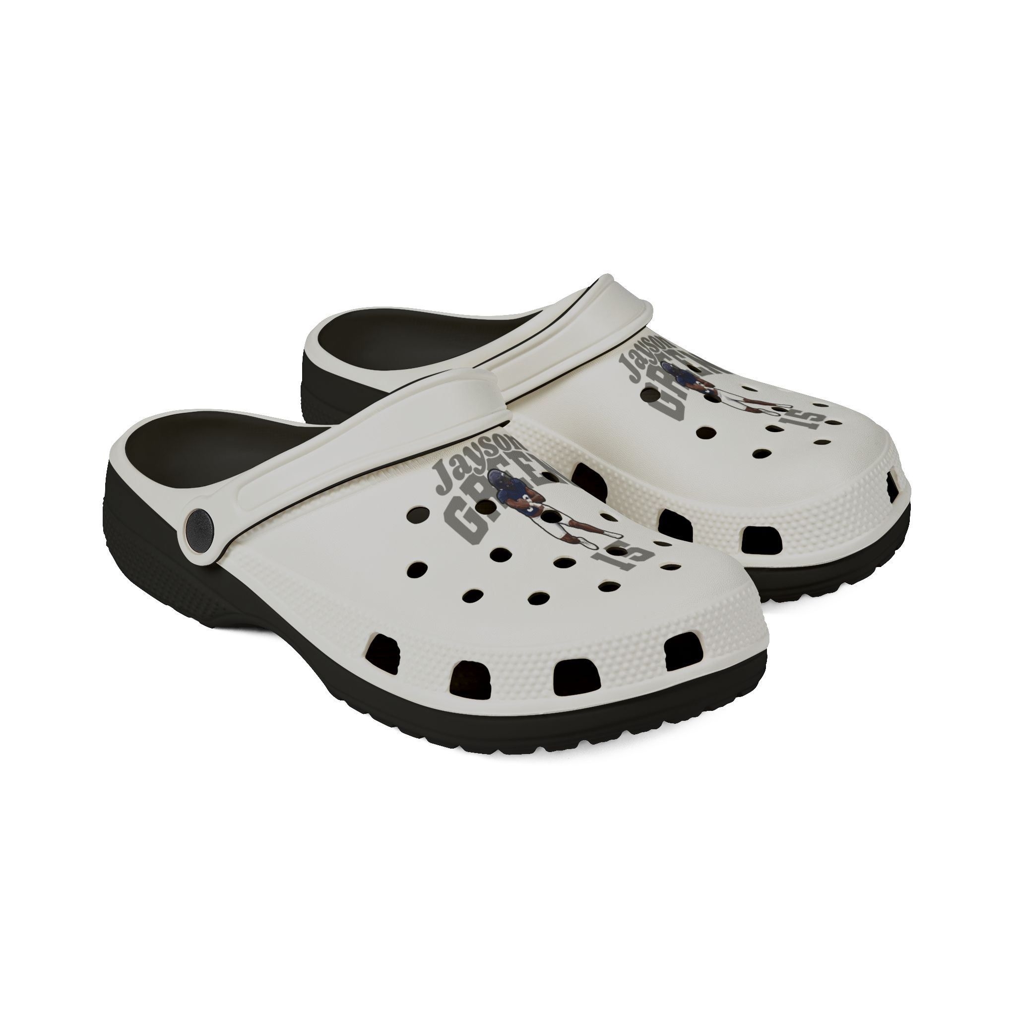 Rubber Clogs — character_signature_arch in Black