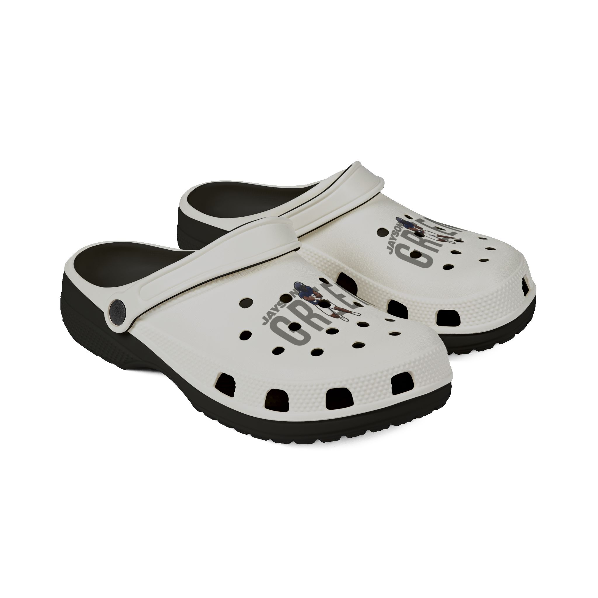 Rubber Clogs — character_player_name in Black