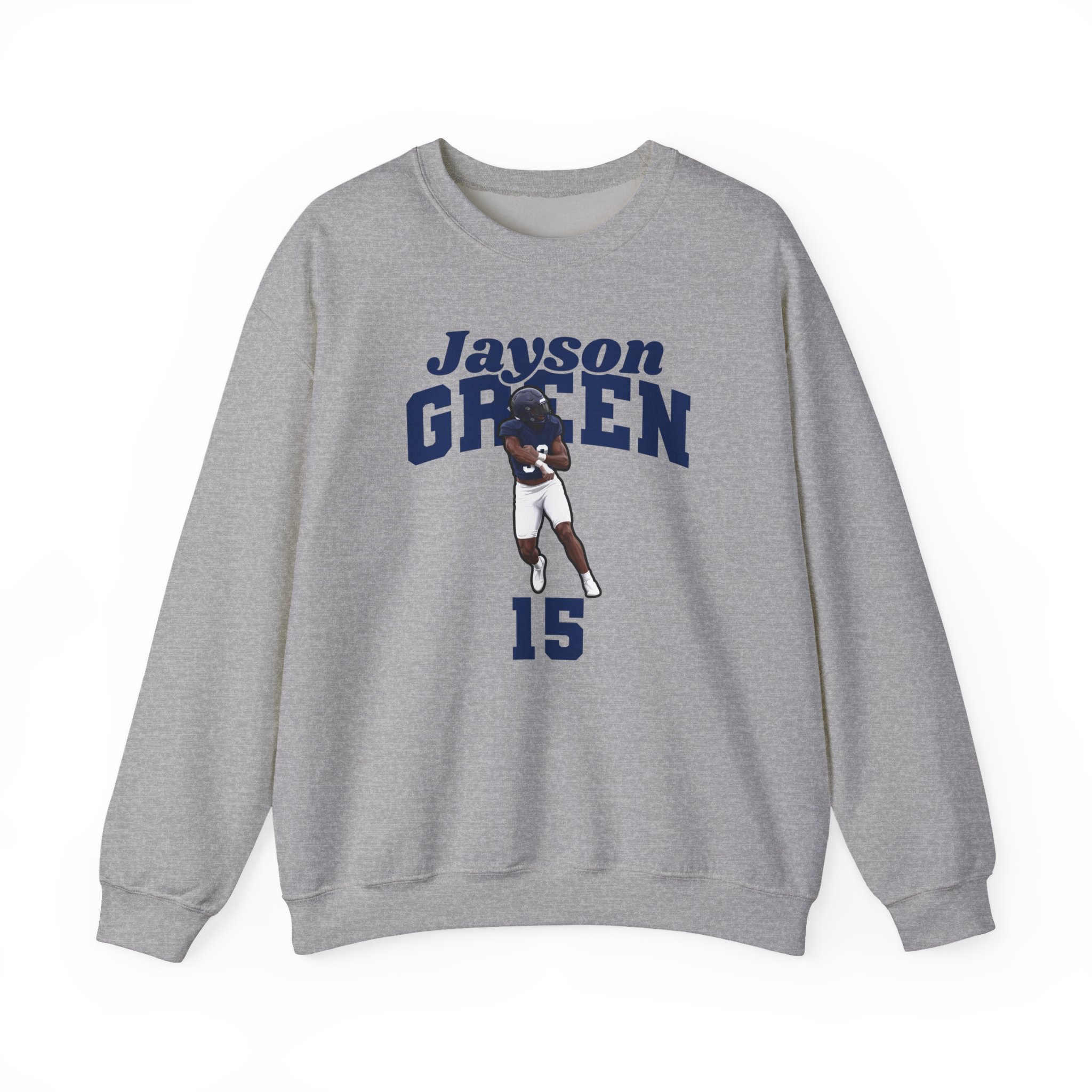 Crewneck Sweatshirt — character_signature_arch in Grey