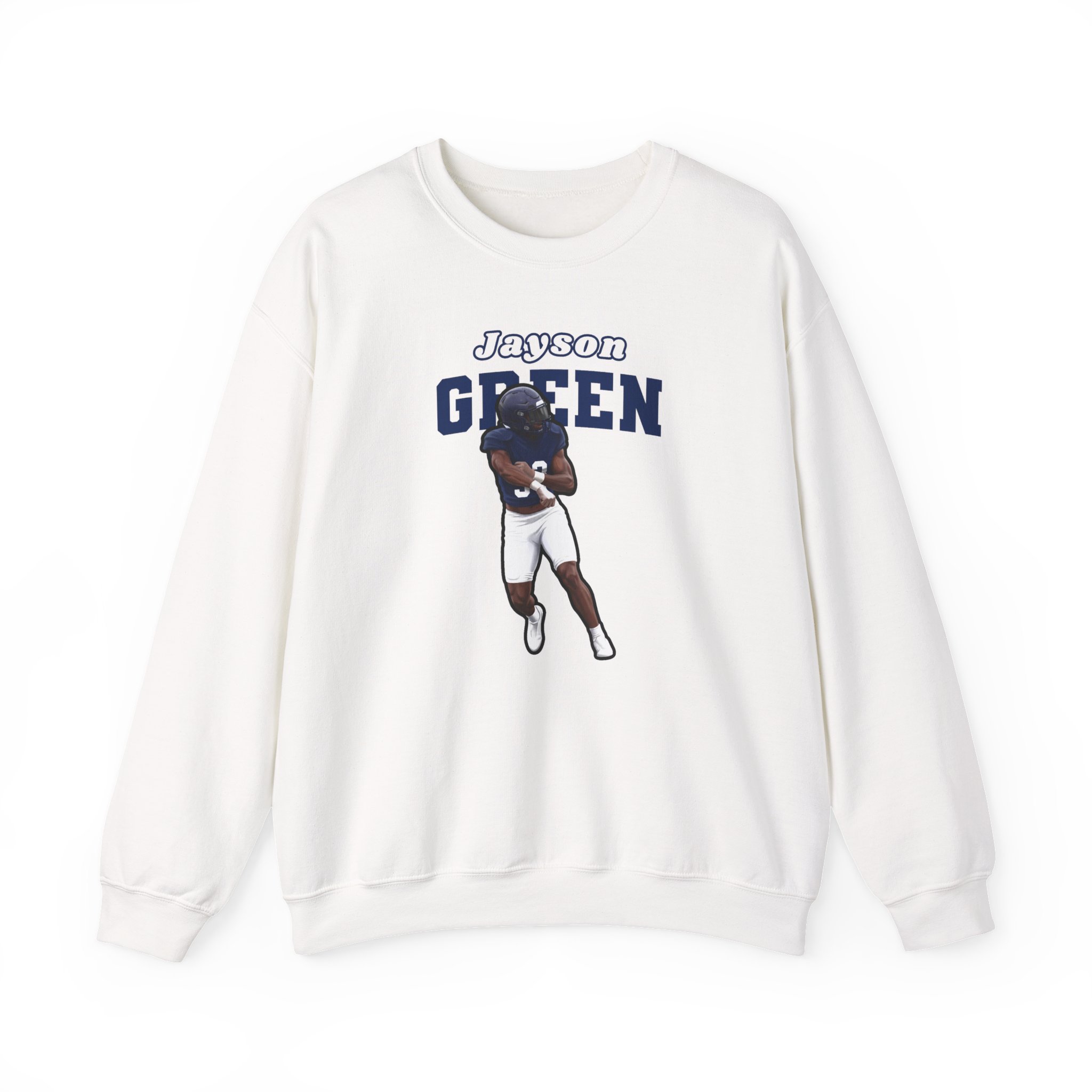 Crewneck Sweatshirt — character_name_arch in White